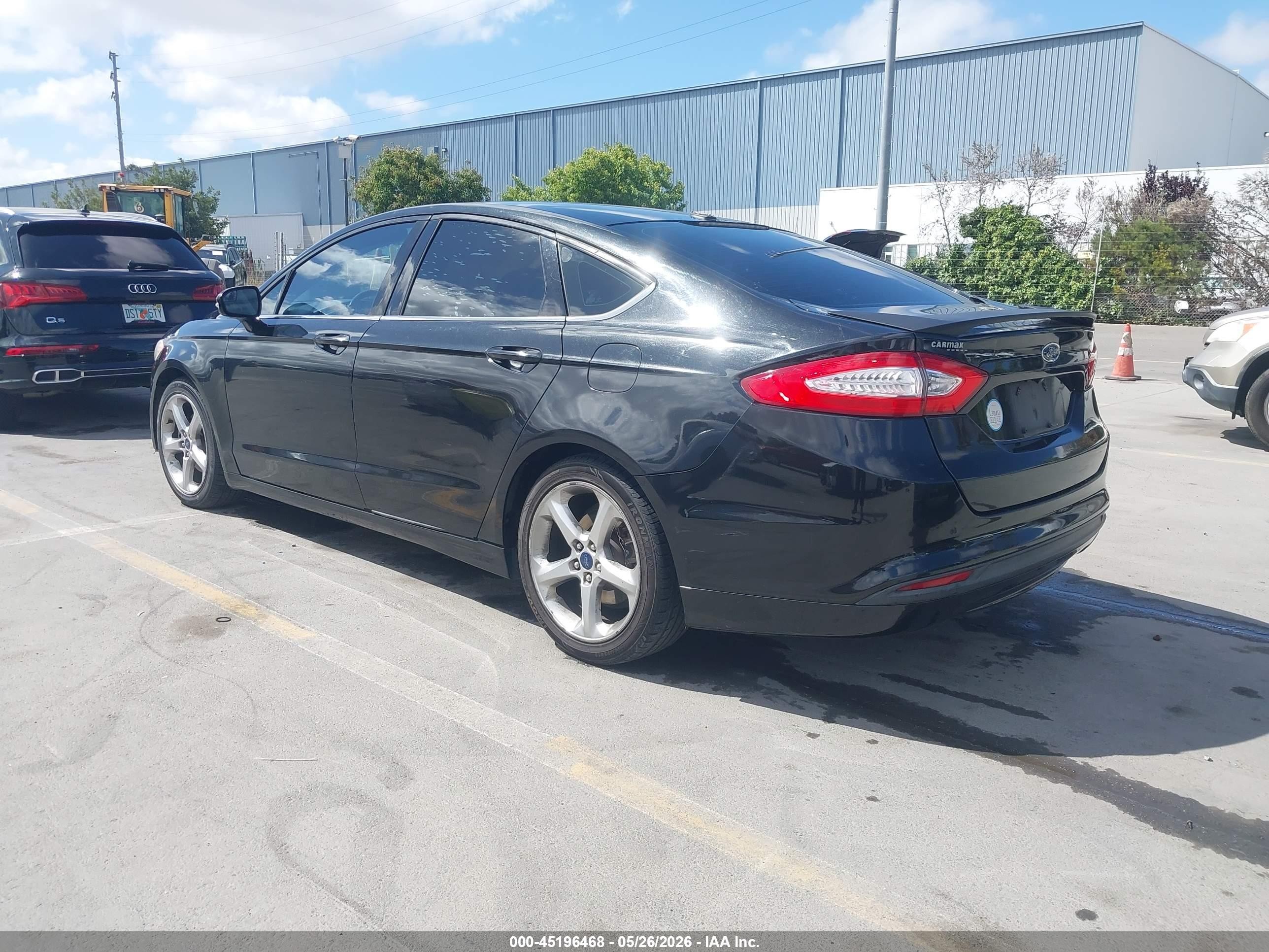 2013 Ford Fusion Se Black vin: 3FA6P0H7XDR325550