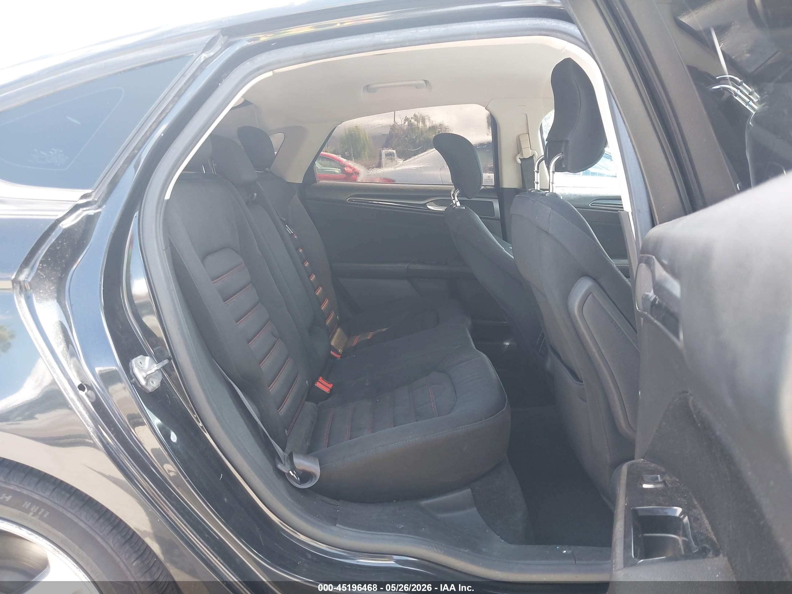 2013 Ford Fusion Se Black vin: 3FA6P0H7XDR325550