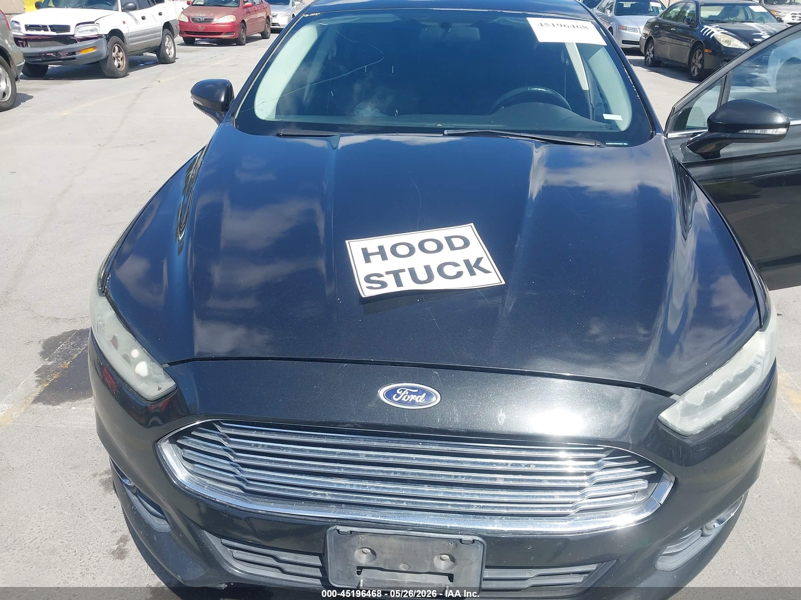 2013 Ford Fusion Se Black vin: 3FA6P0H7XDR325550