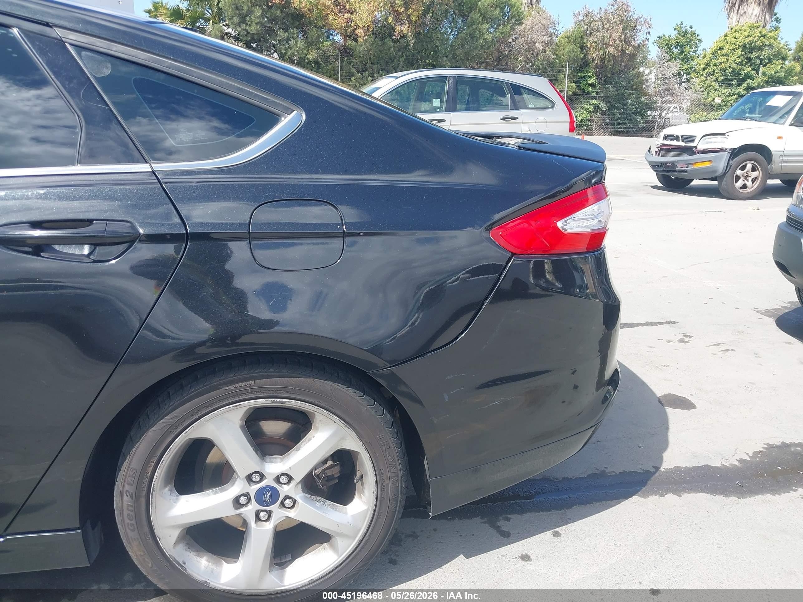 2013 Ford Fusion Se Black vin: 3FA6P0H7XDR325550