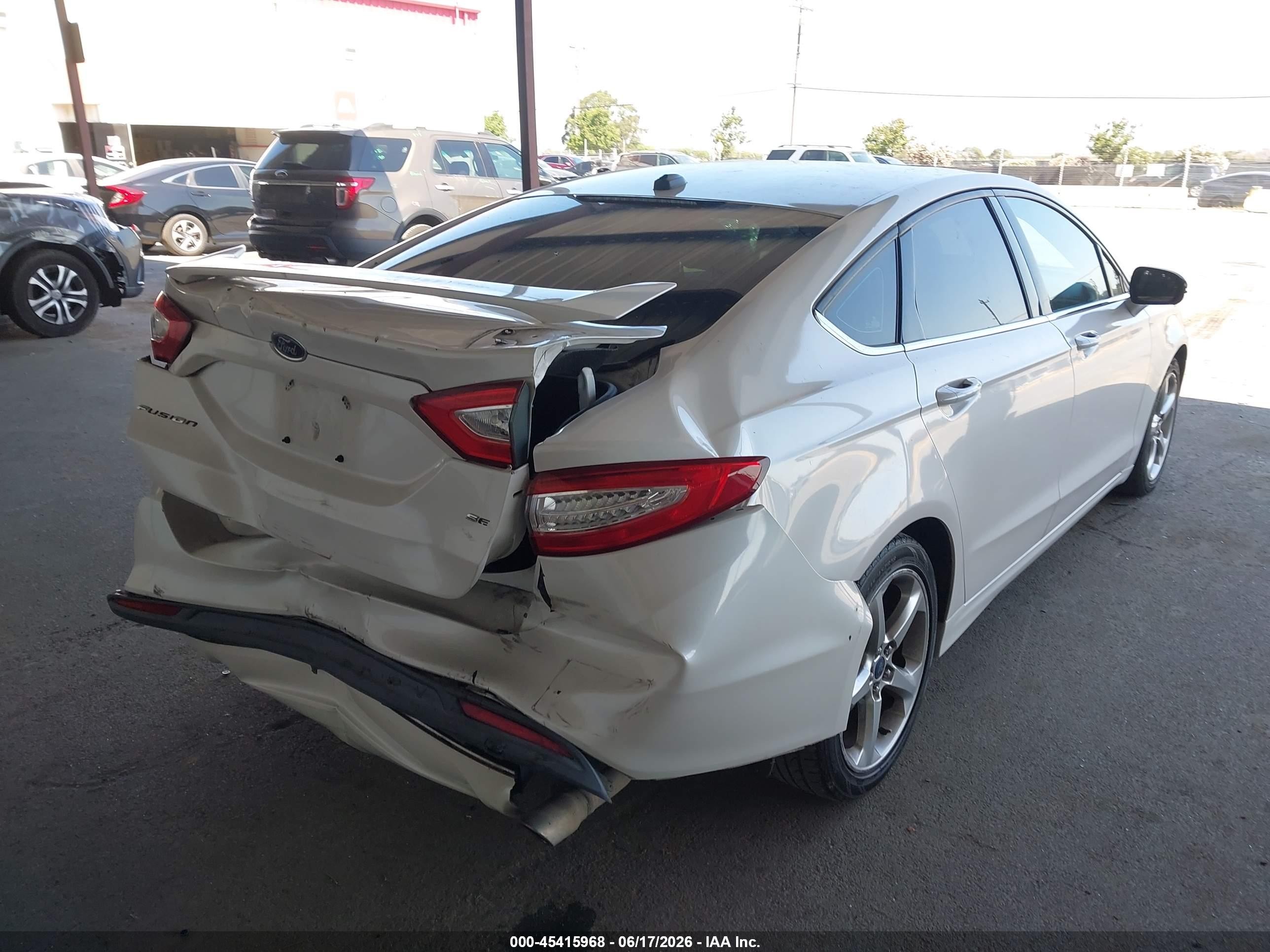 2013 Ford Fusion Se White vin: 3FA6P0H7XDR325953