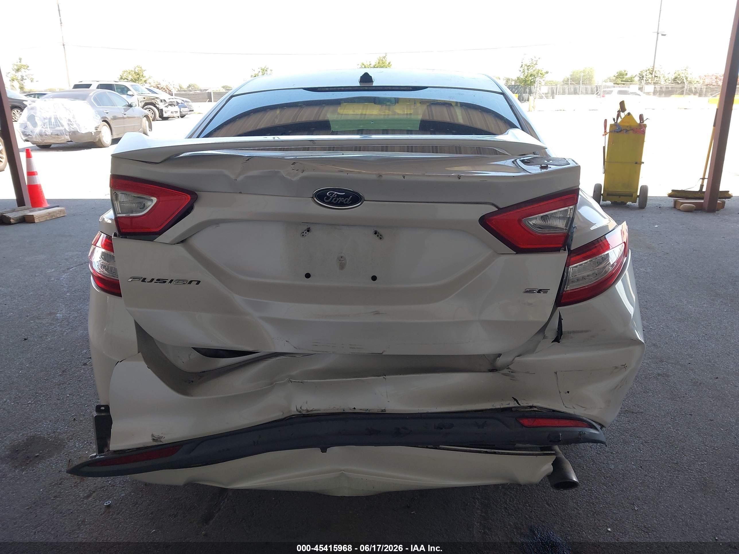 2013 Ford Fusion Se White vin: 3FA6P0H7XDR325953