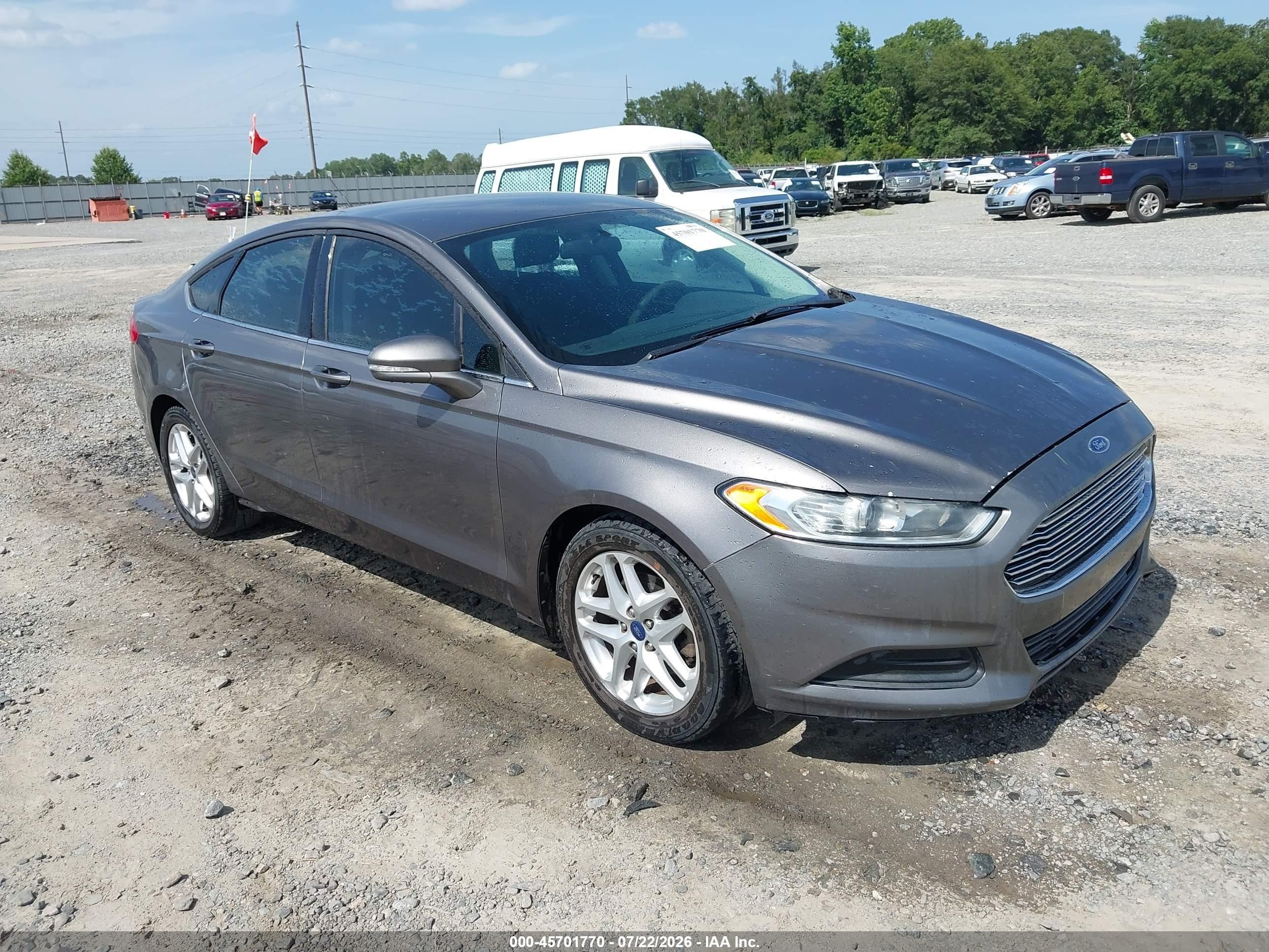 2013 Ford Fusion Se Gray vin: 3FA6P0H7XDR329100