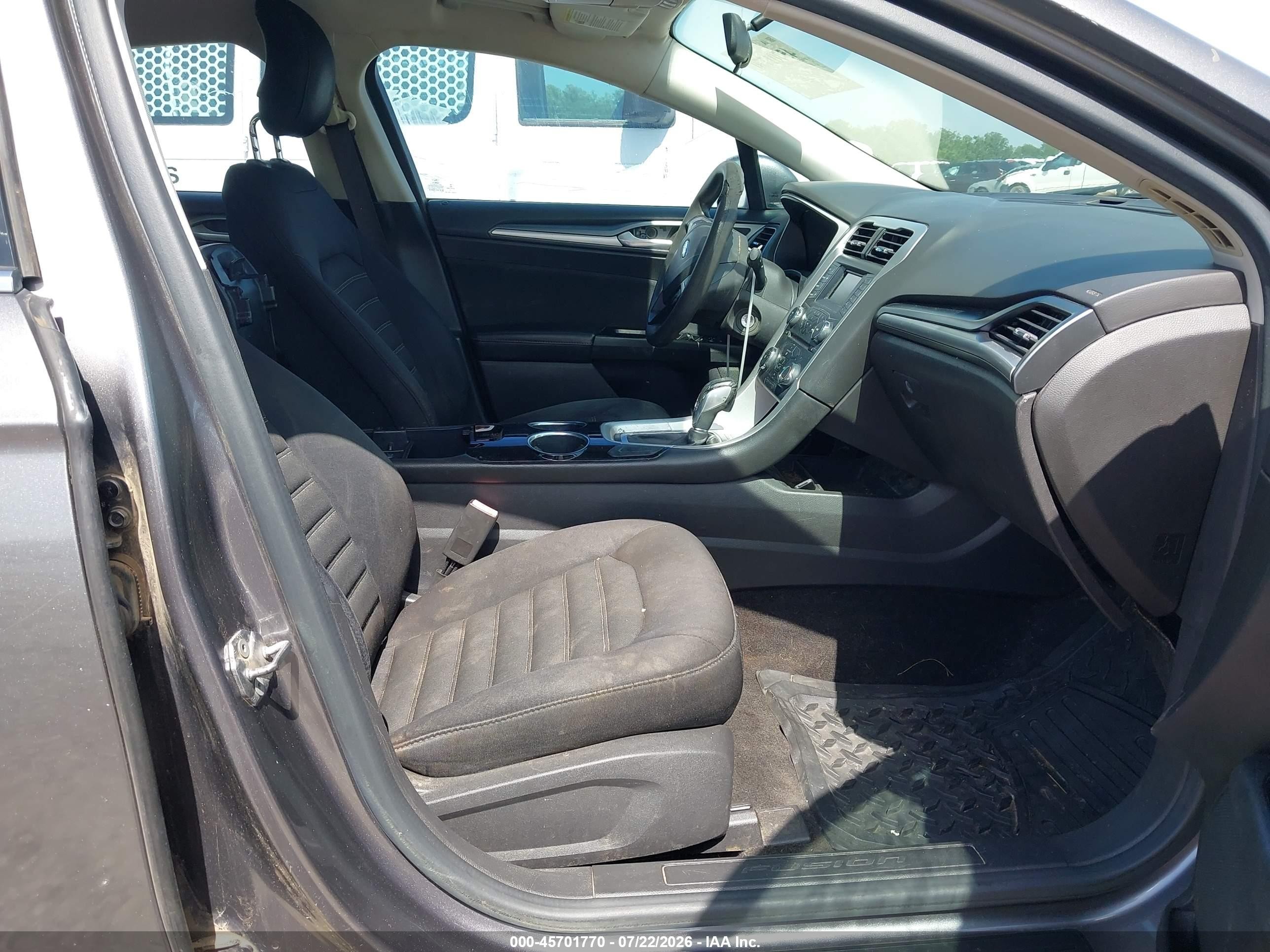2013 Ford Fusion Se Gray vin: 3FA6P0H7XDR329100