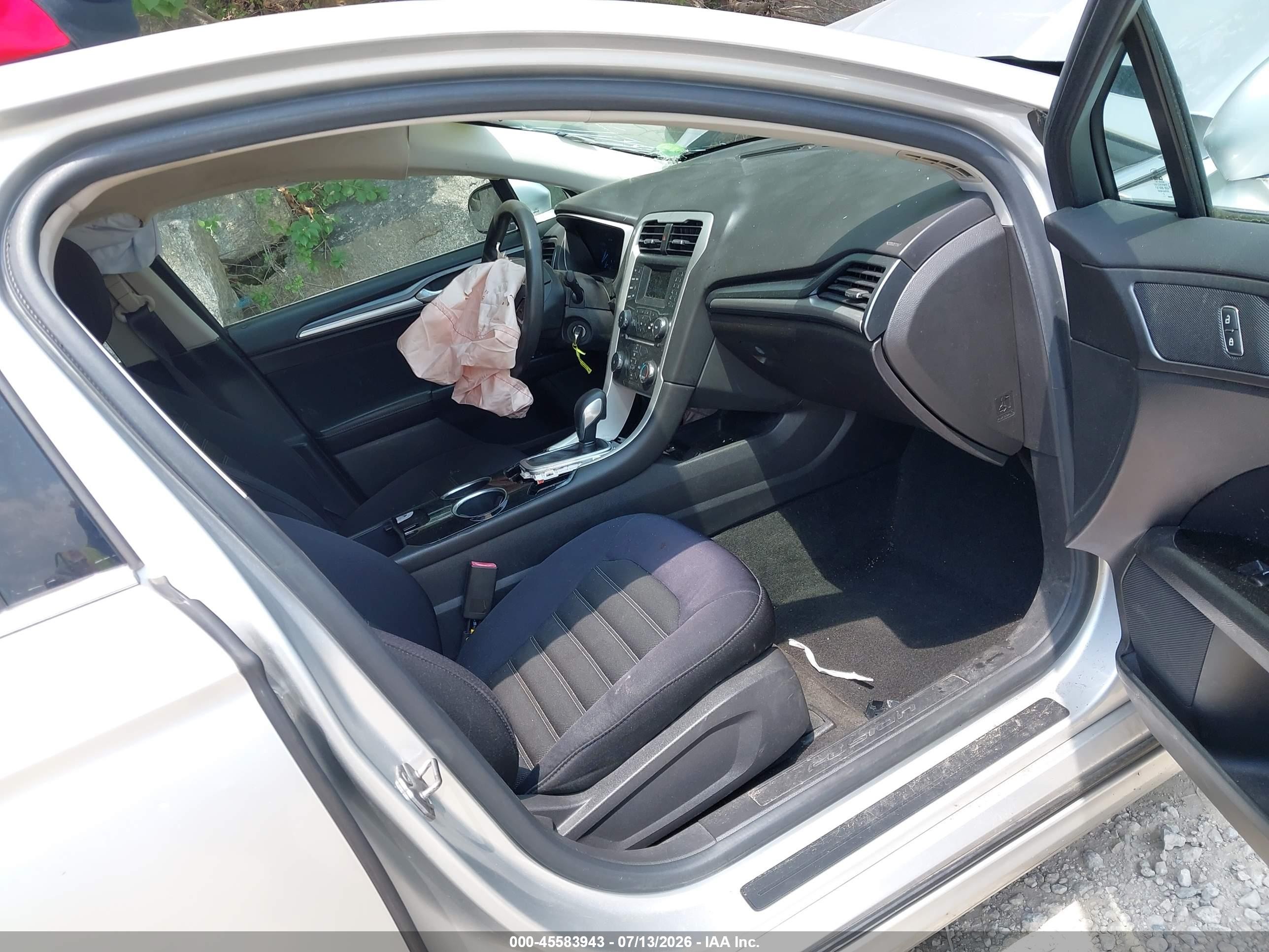 2013 Ford Fusion Se Silver vin: 3FA6P0H7XDR335138