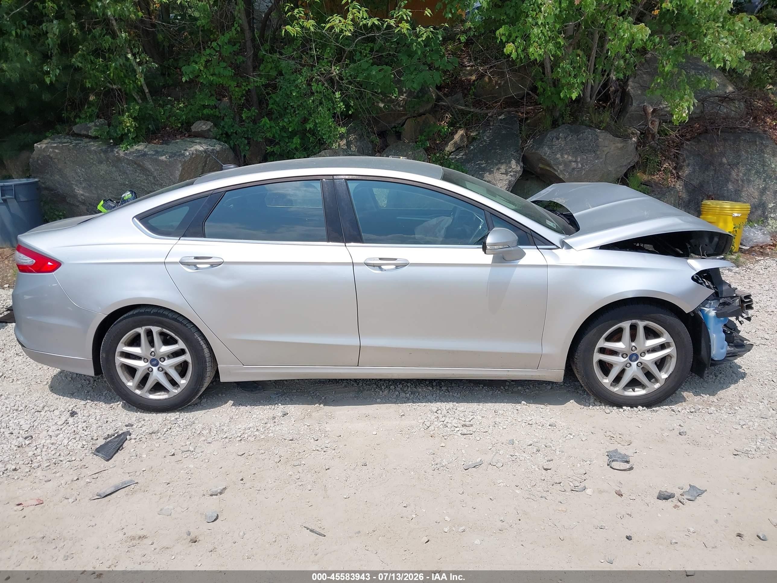 2013 Ford Fusion Se Silver vin: 3FA6P0H7XDR335138
