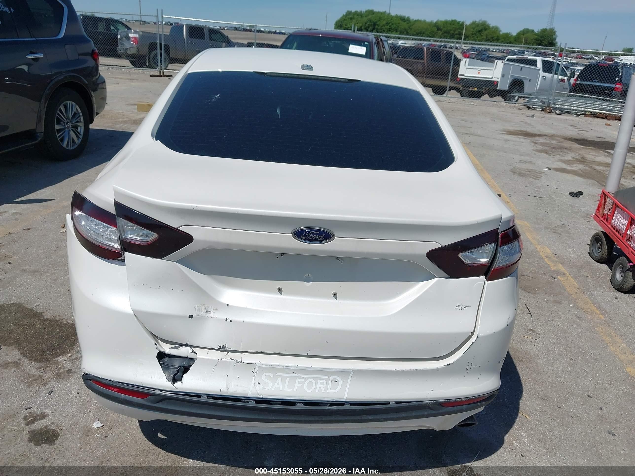 2013 Ford Fusion Se White vin: 3FA6P0H7XDR357737