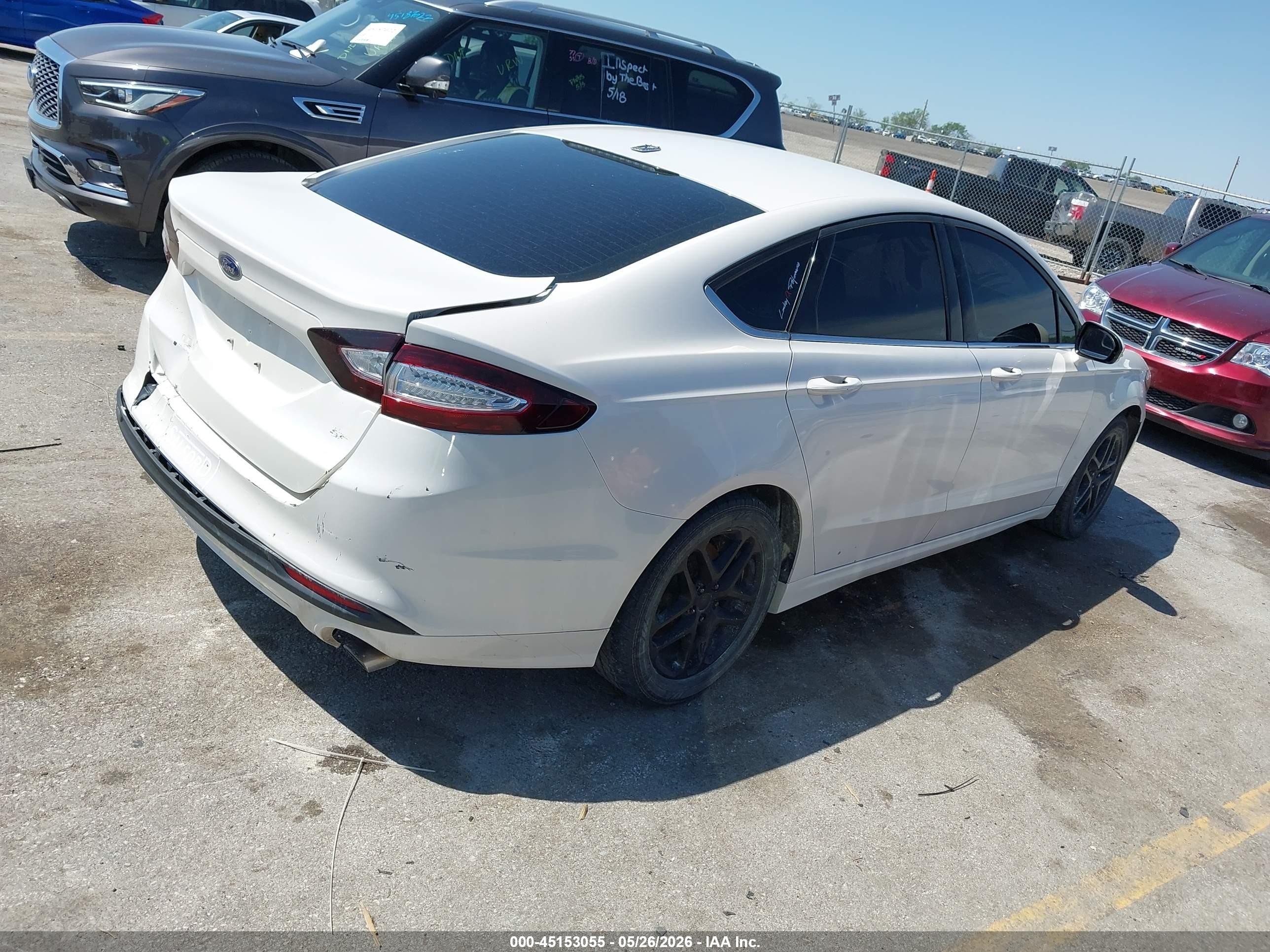 2013 Ford Fusion Se White vin: 3FA6P0H7XDR357737