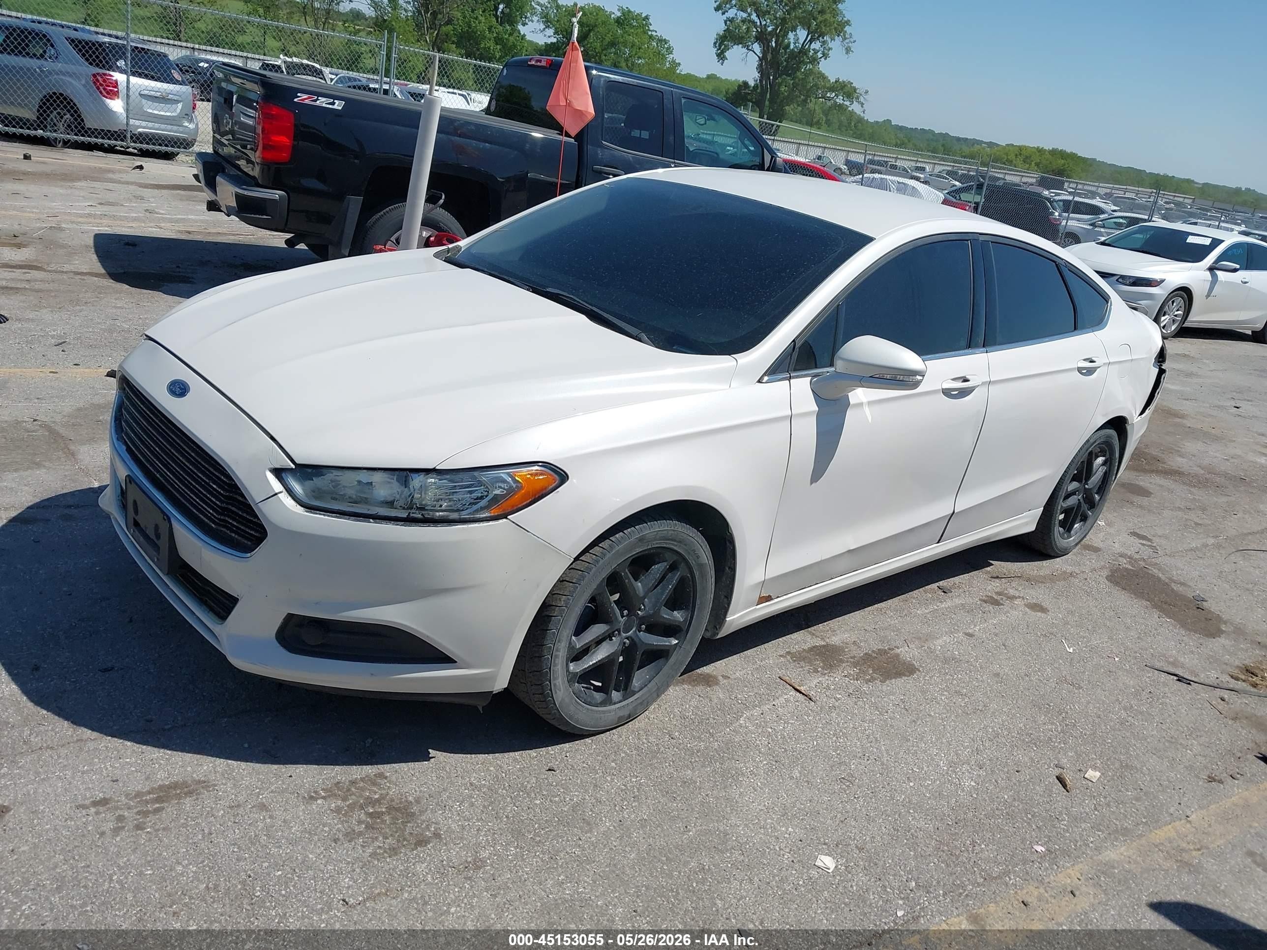 2013 Ford Fusion Se White vin: 3FA6P0H7XDR357737