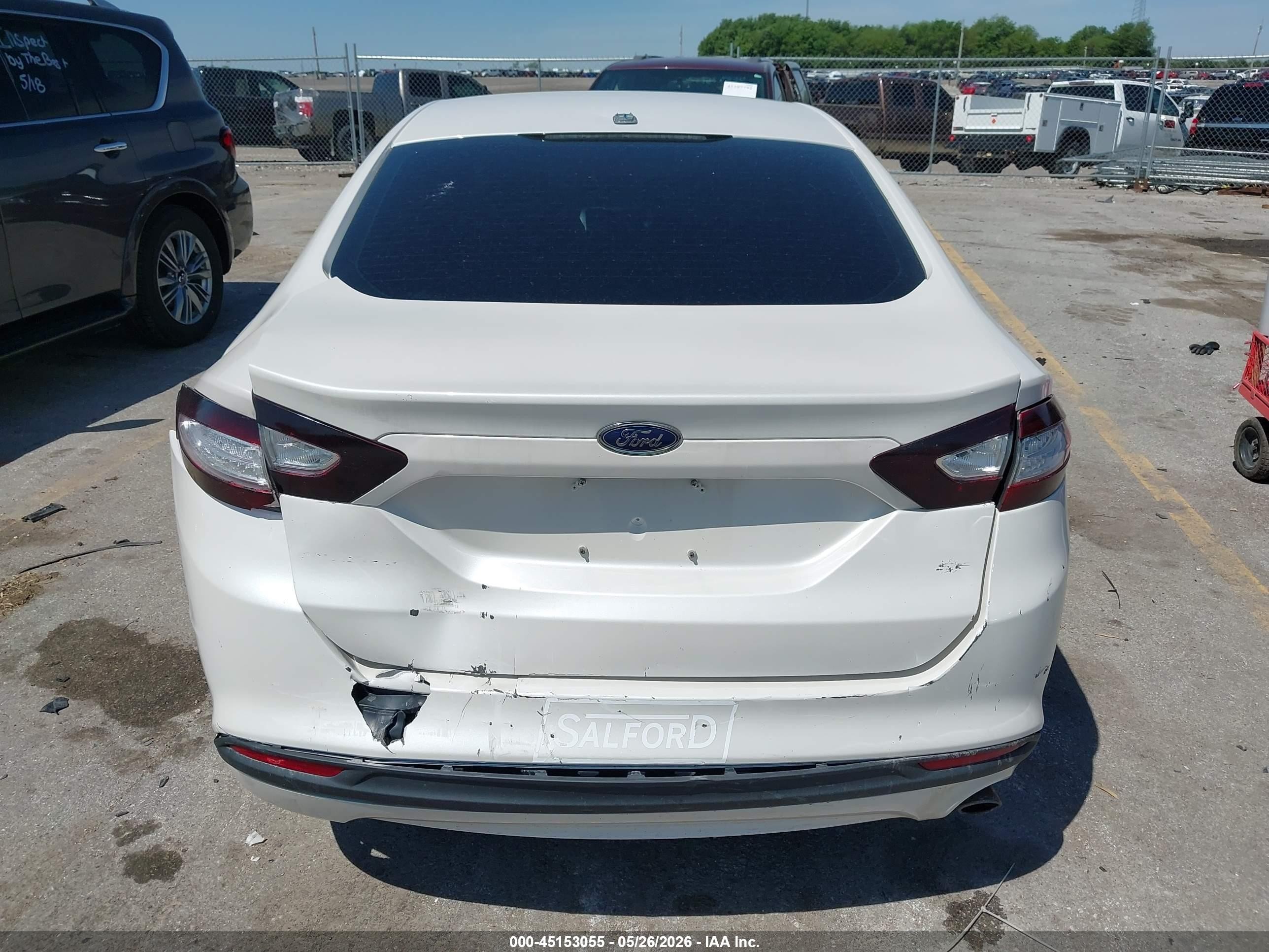 2013 Ford Fusion Se White vin: 3FA6P0H7XDR357737