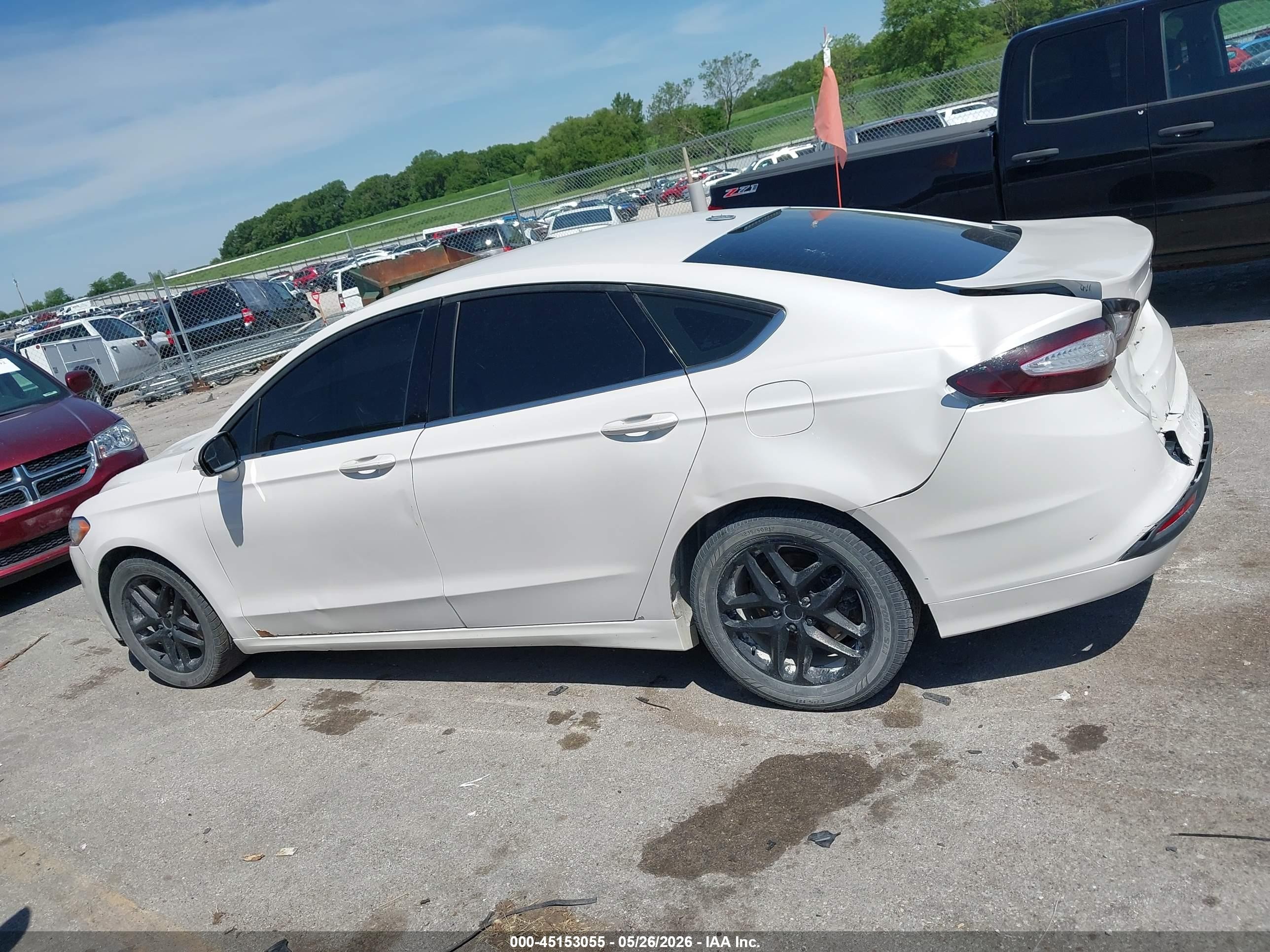 2013 Ford Fusion Se White vin: 3FA6P0H7XDR357737