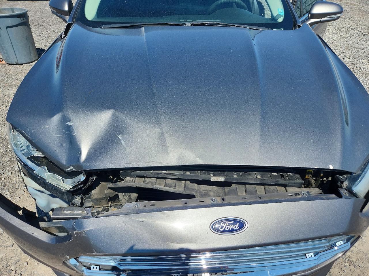 2014 Ford Fusion Se Gray vin: 3FA6P0H7XER105052
