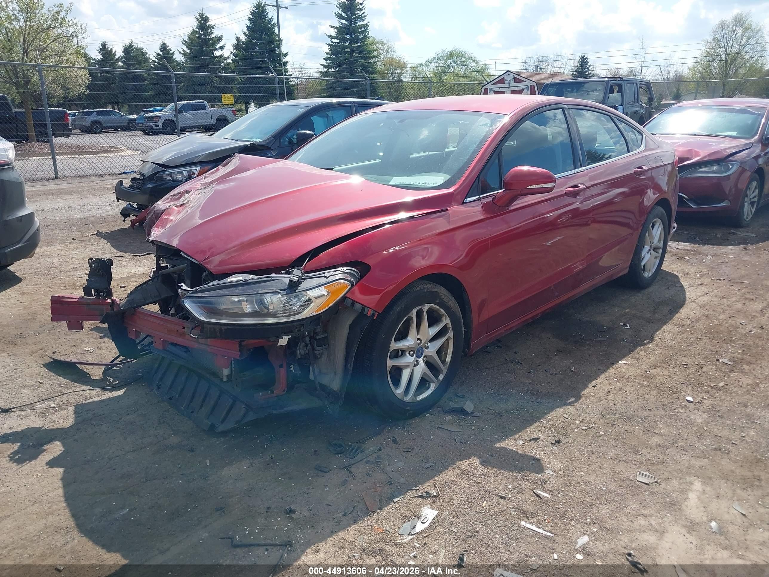 2014 Ford Fusion Se Red vin: 3FA6P0H7XER109554