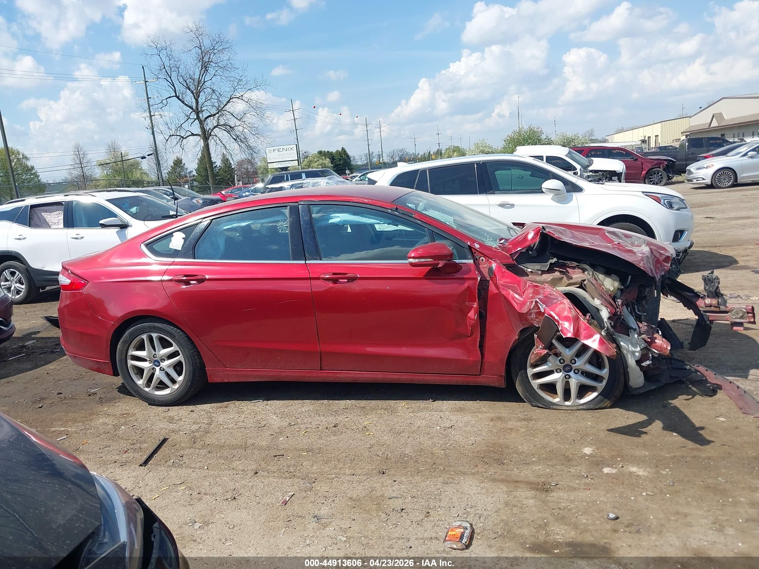 2014 Ford Fusion Se Red vin: 3FA6P0H7XER109554