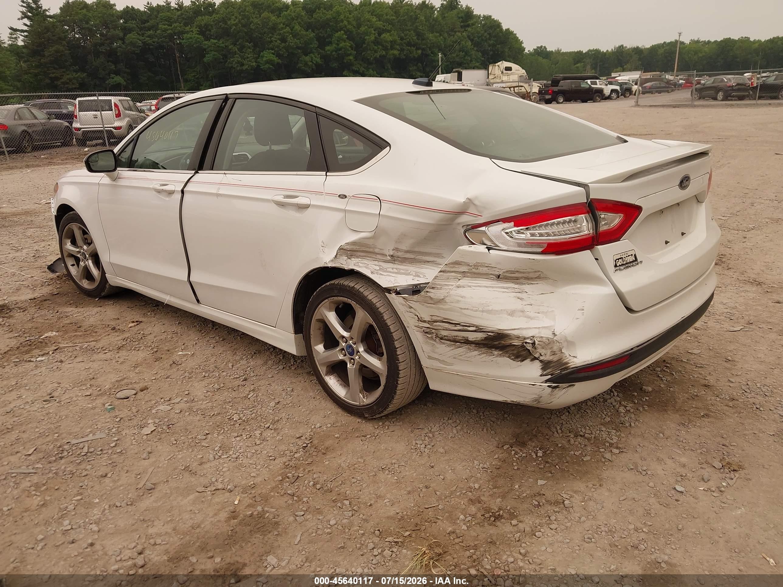 2014 Ford Fusion Se White vin: 3FA6P0H7XER139749