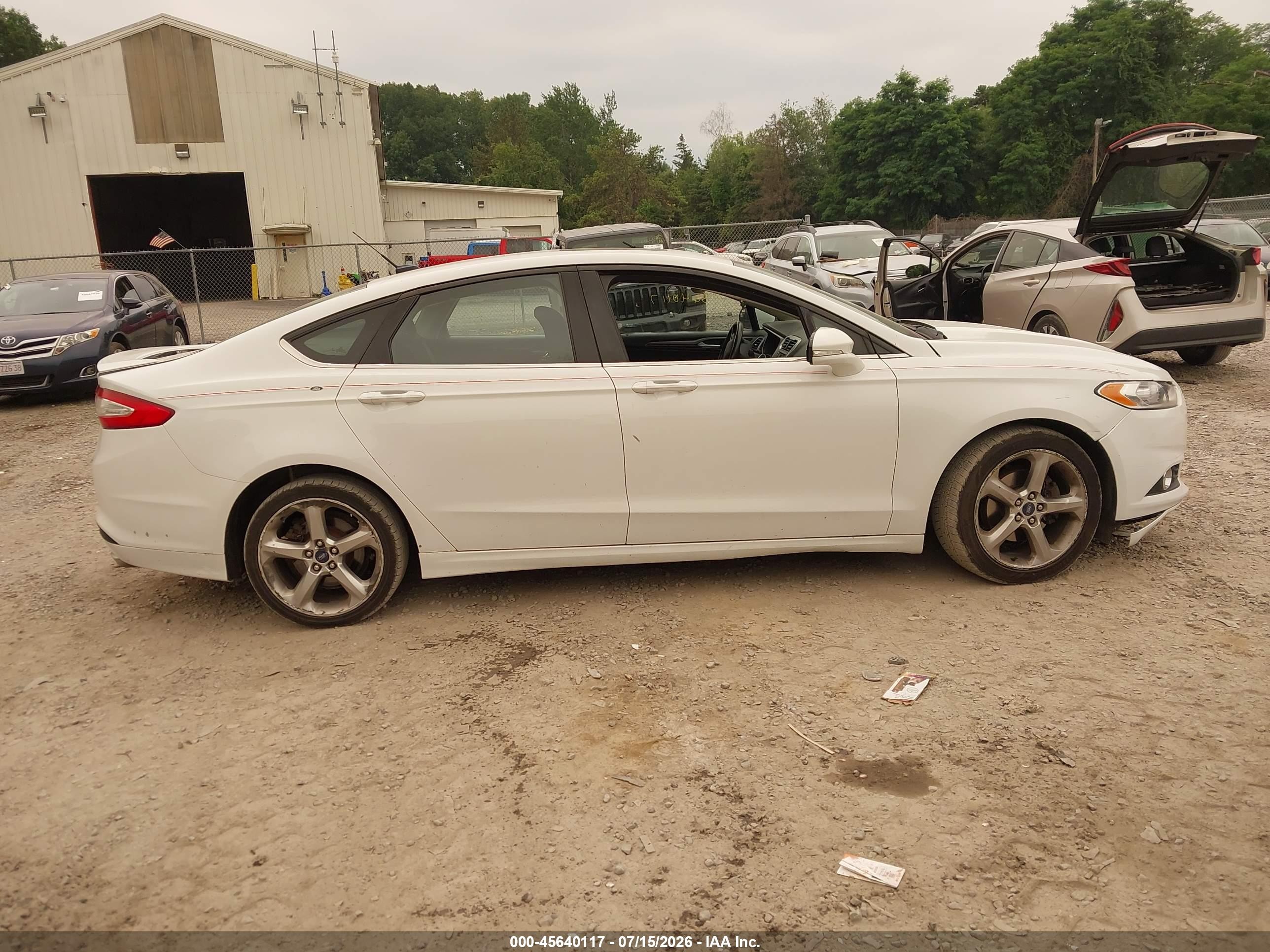 2014 Ford Fusion Se White vin: 3FA6P0H7XER139749