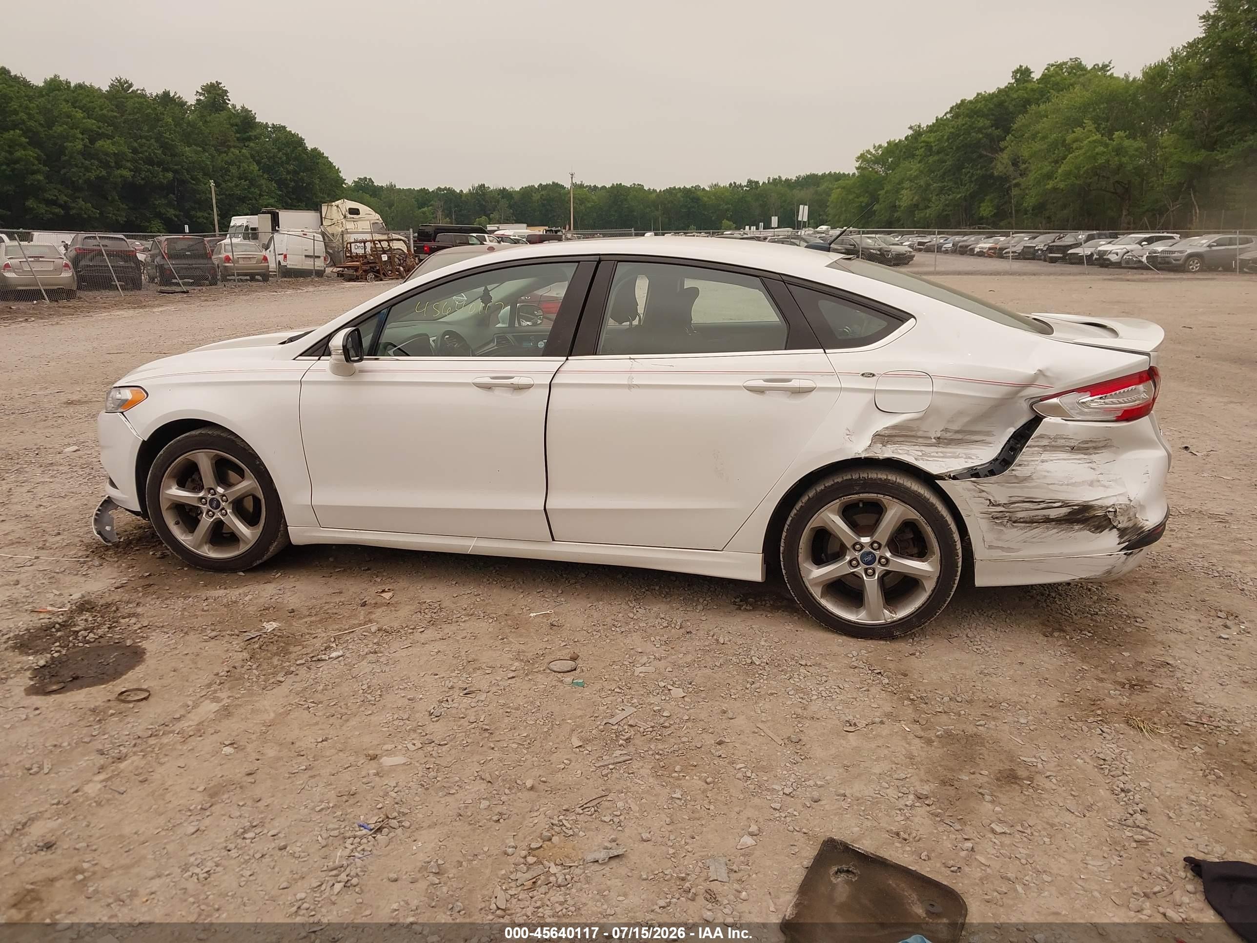 2014 Ford Fusion Se White vin: 3FA6P0H7XER139749