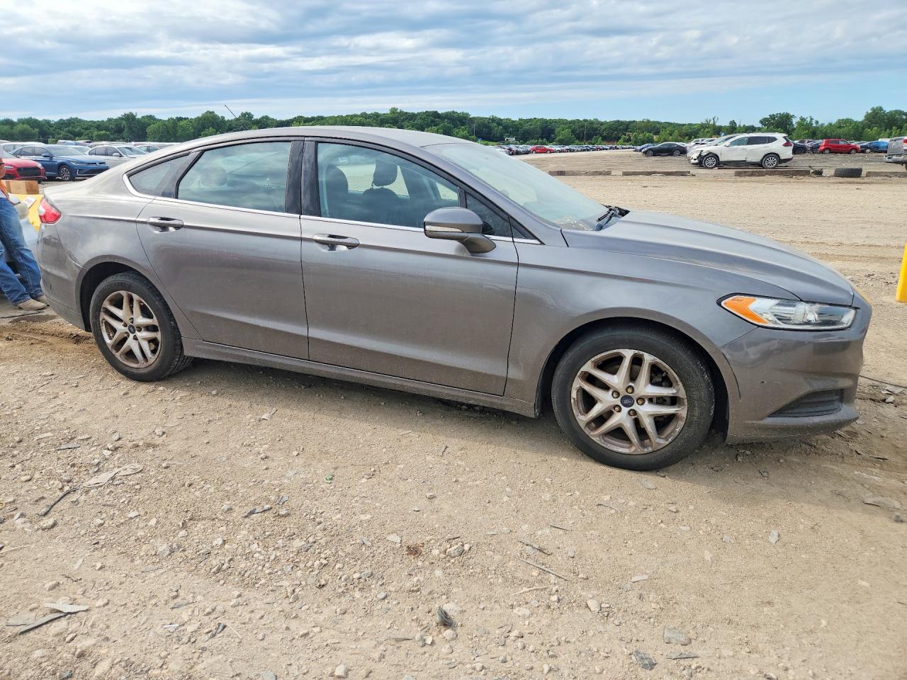 2014 Ford Fusion Se Серый vin: 3FA6P0H7XER144143