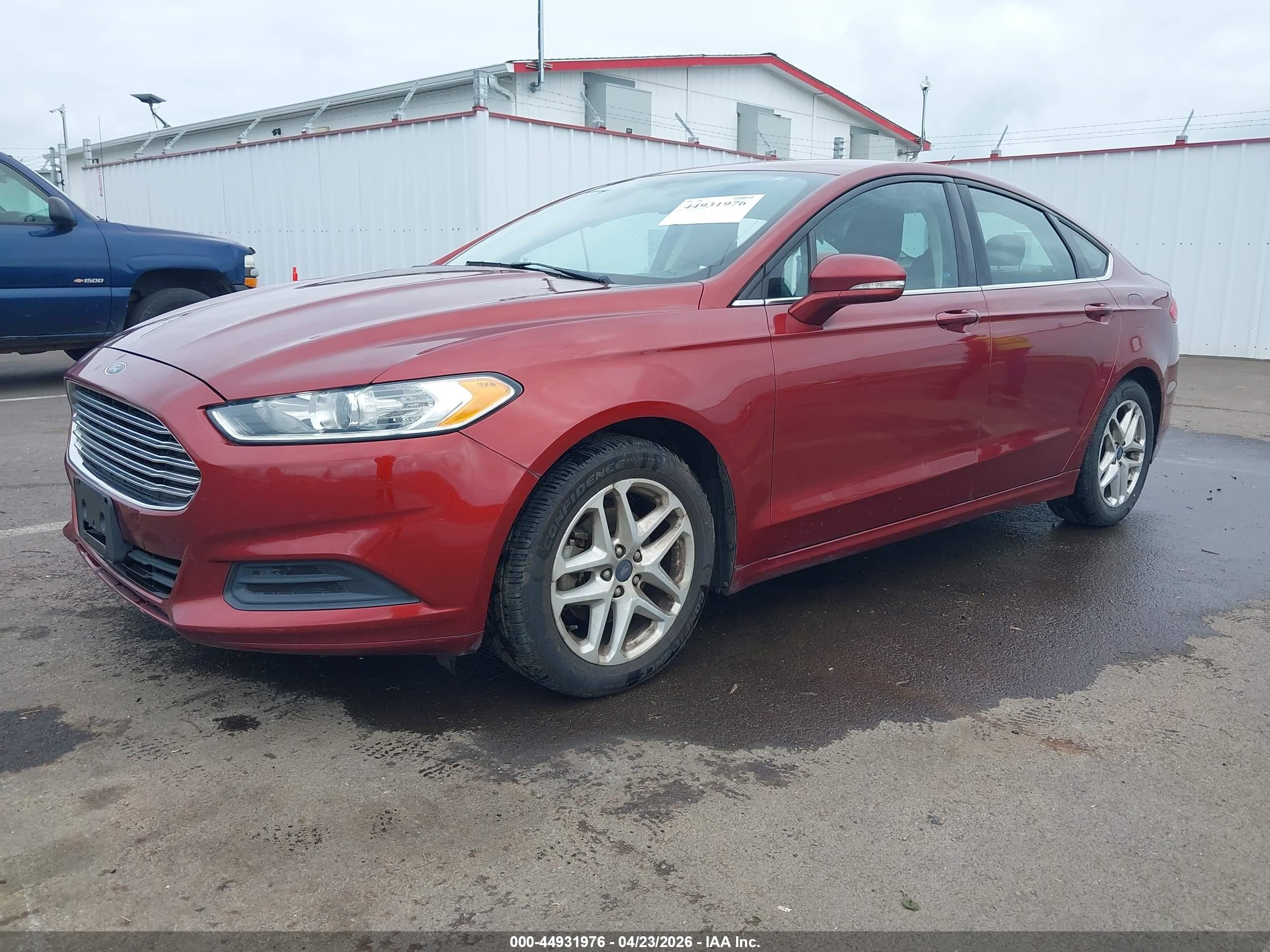 2014 Ford Fusion Se Red vin: 3FA6P0H7XER151397