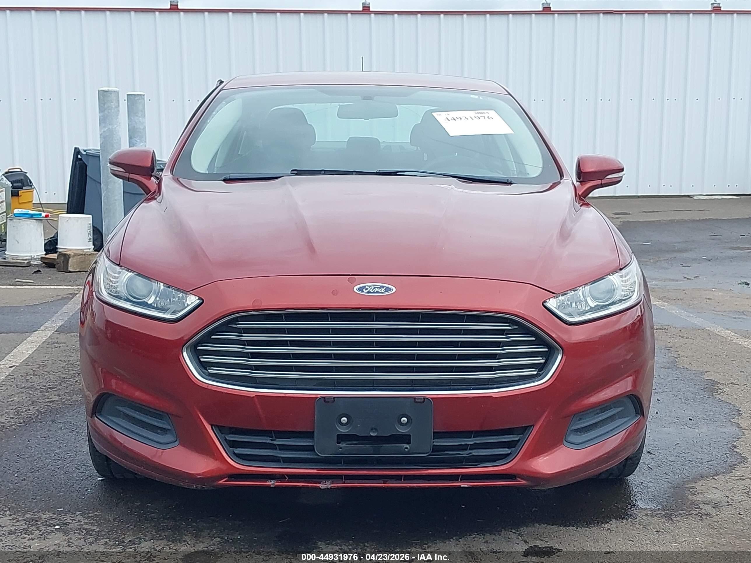 2014 Ford Fusion Se Red vin: 3FA6P0H7XER151397