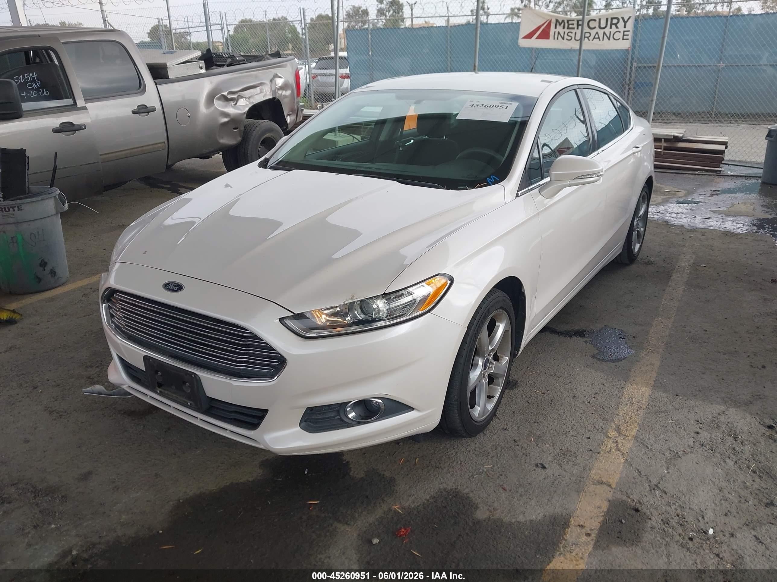 2014 Ford Fusion Se White vin: 3FA6P0H7XER185503