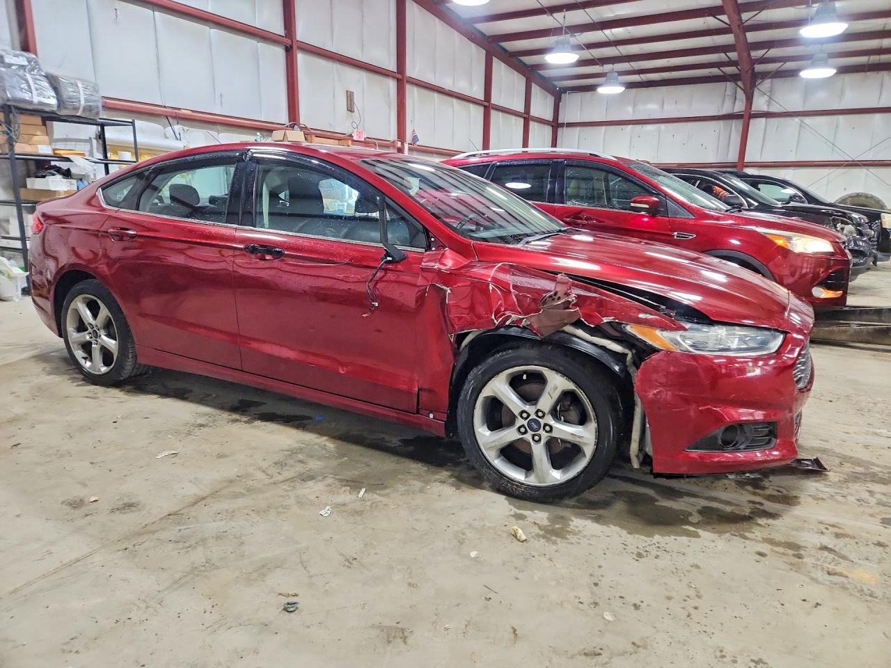 2014 Ford Fusion Se Red vin: 3FA6P0H7XER189759