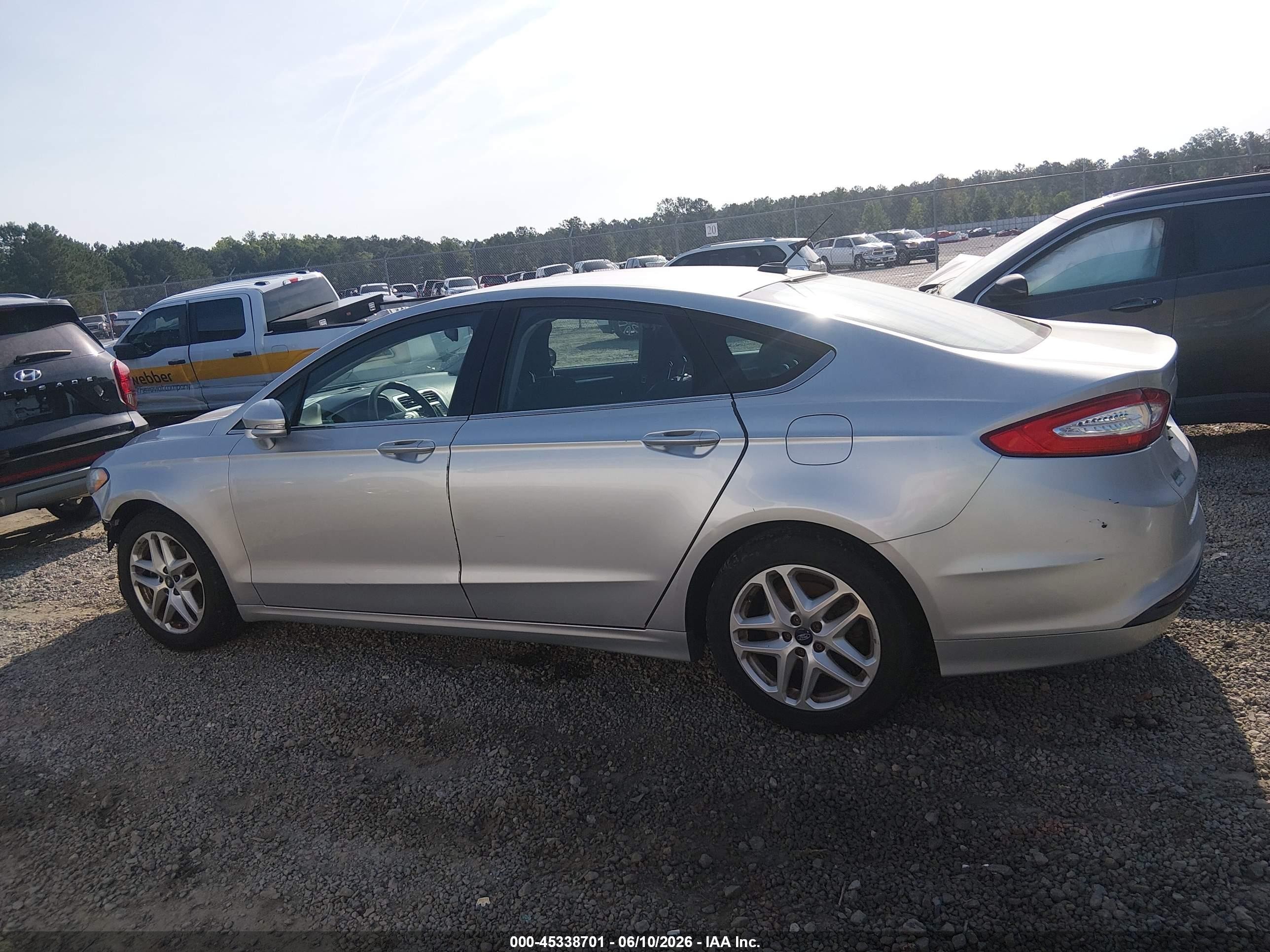 2014 Ford Fusion Se Silver vin: 3FA6P0H7XER191091