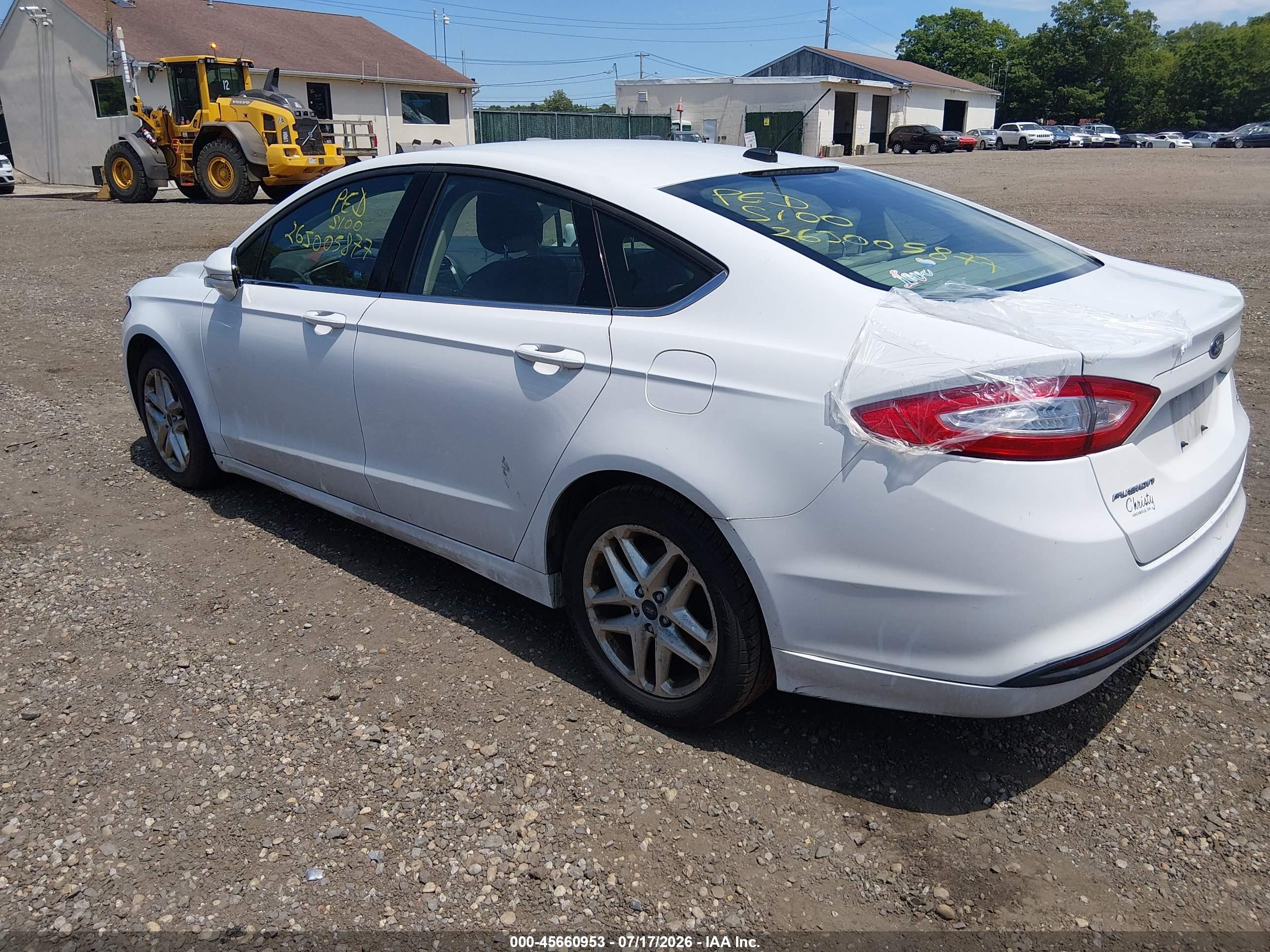 2014 Ford Fusion Se Белый vin: 3FA6P0H7XER192287