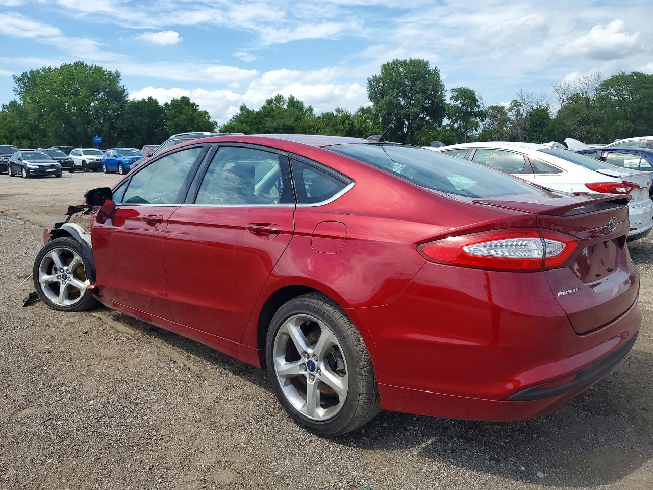 2014 Ford Fusion Se Burgundy vin: 3FA6P0H7XER194444