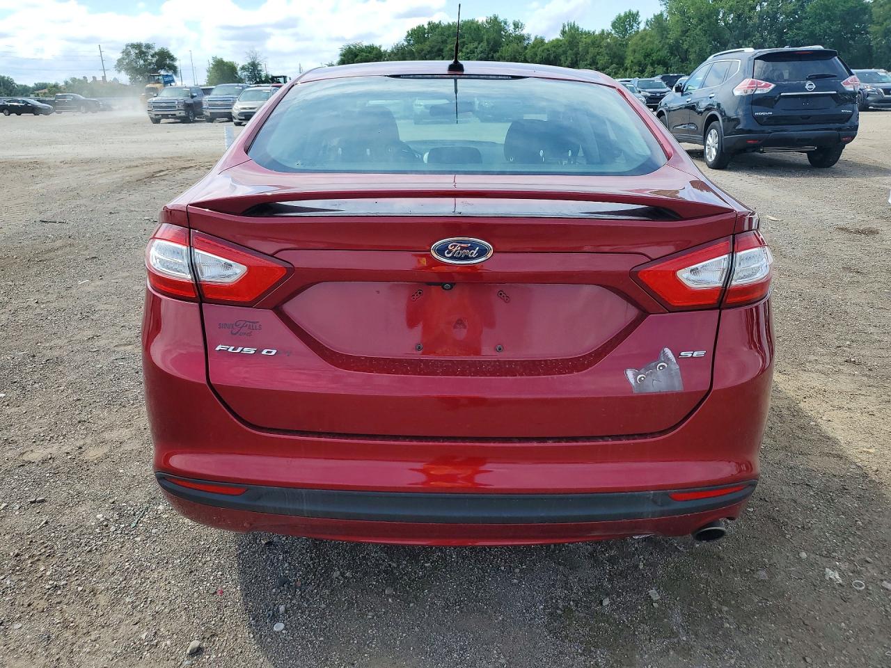 2014 Ford Fusion Se Burgundy vin: 3FA6P0H7XER194444