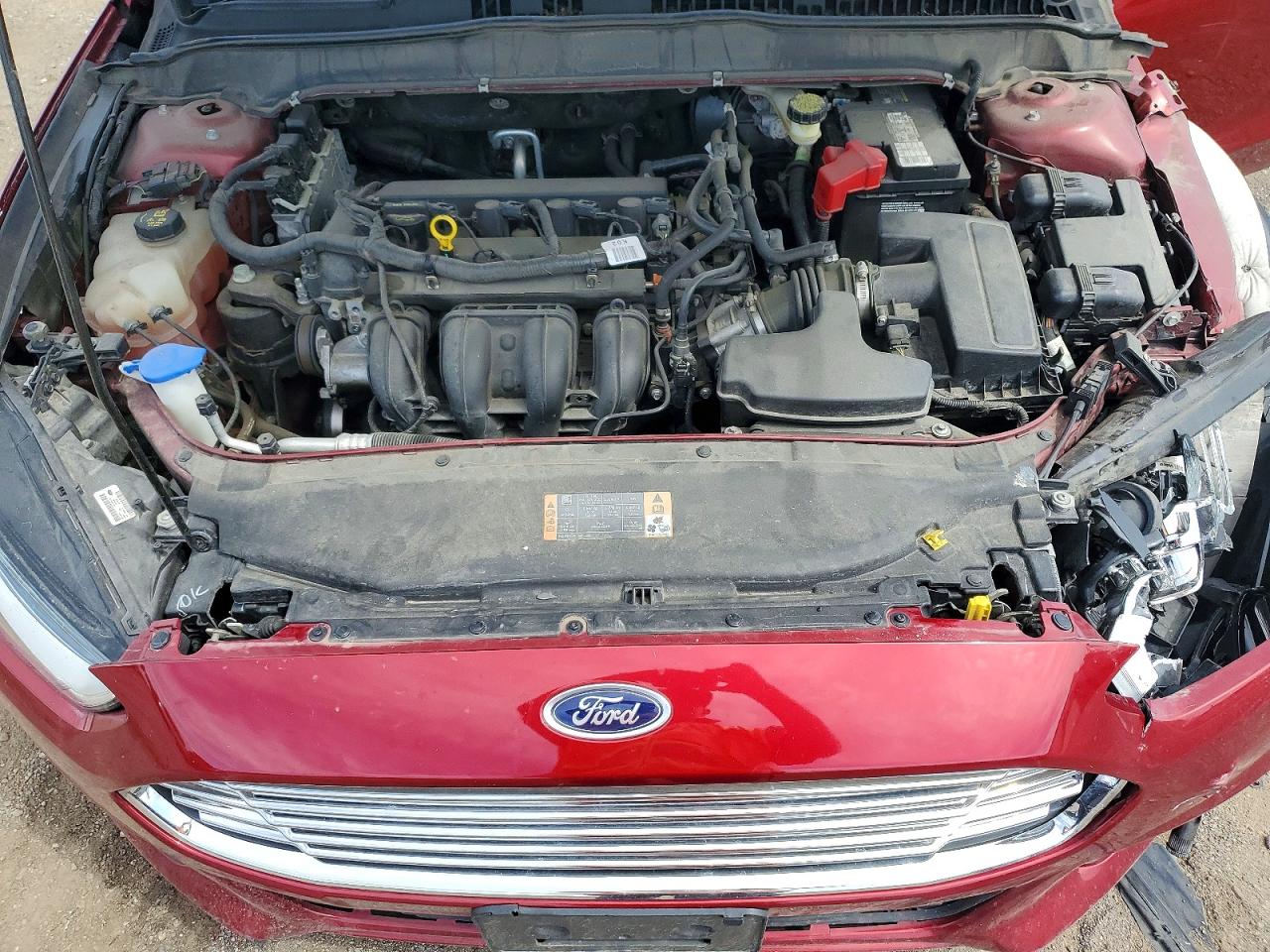 2014 Ford Fusion Se Burgundy vin: 3FA6P0H7XER194444
