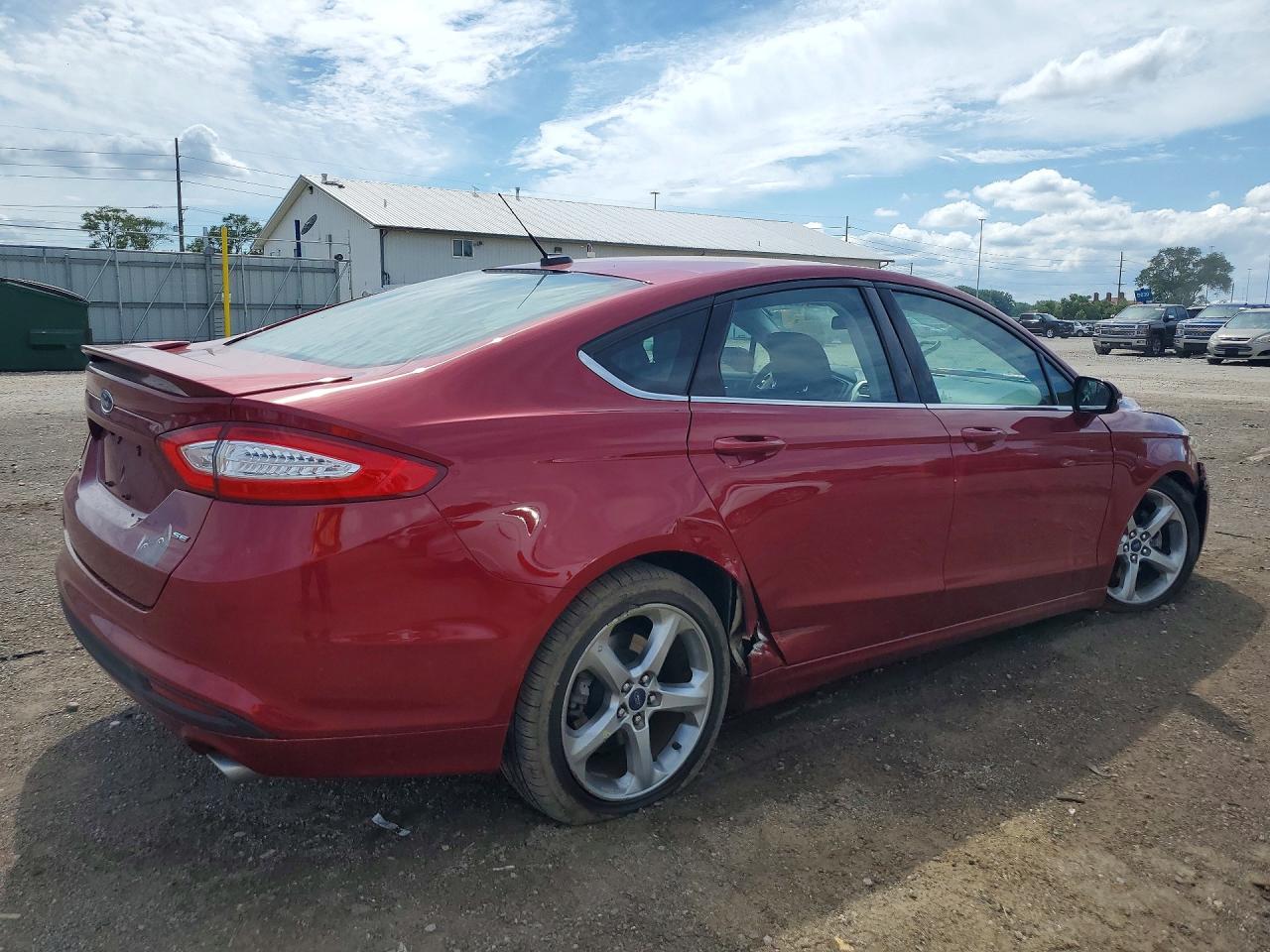 2014 Ford Fusion Se Burgundy vin: 3FA6P0H7XER194444