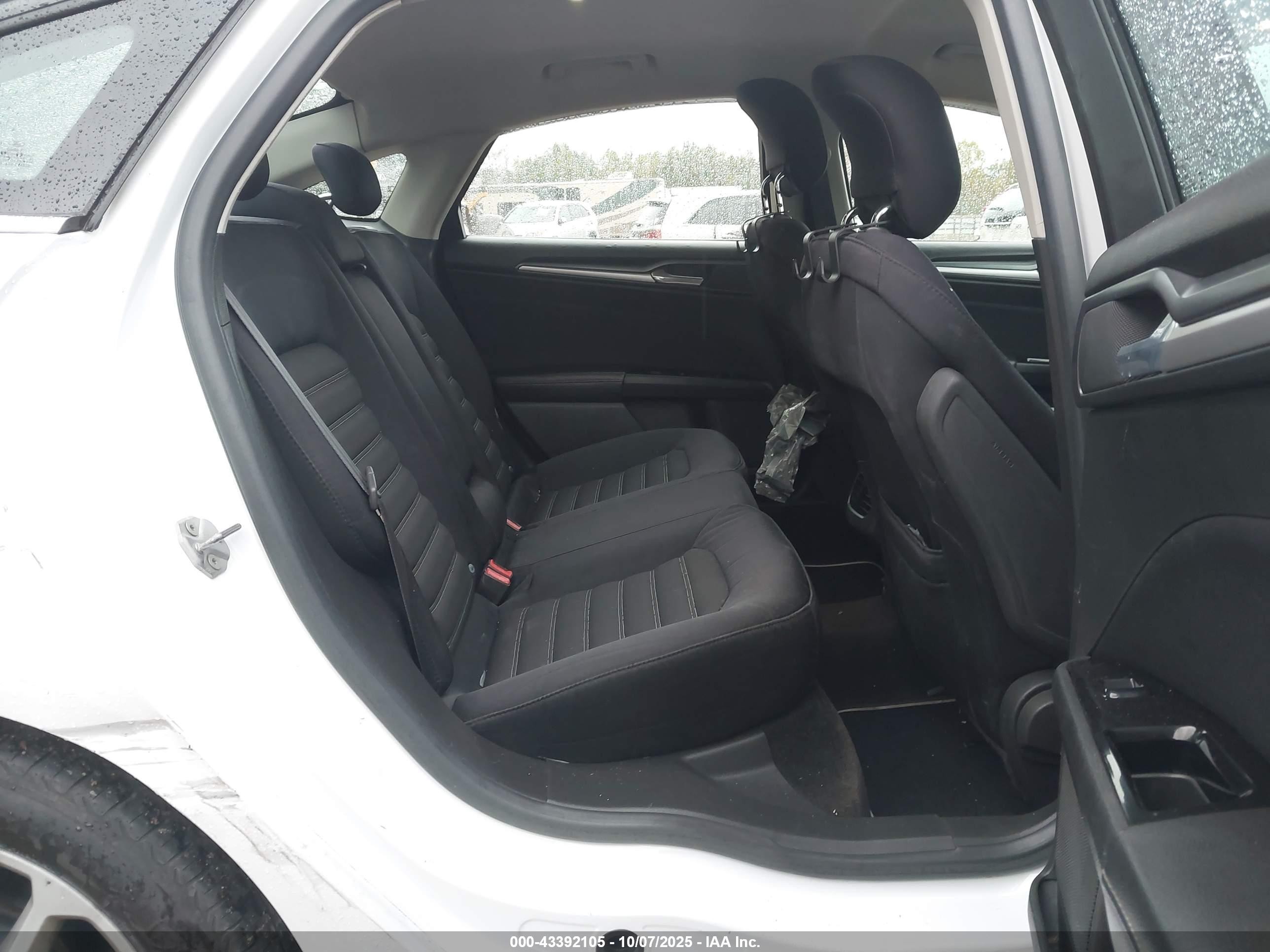 2014 Ford Fusion Se White vin: 3FA6P0H7XER204521