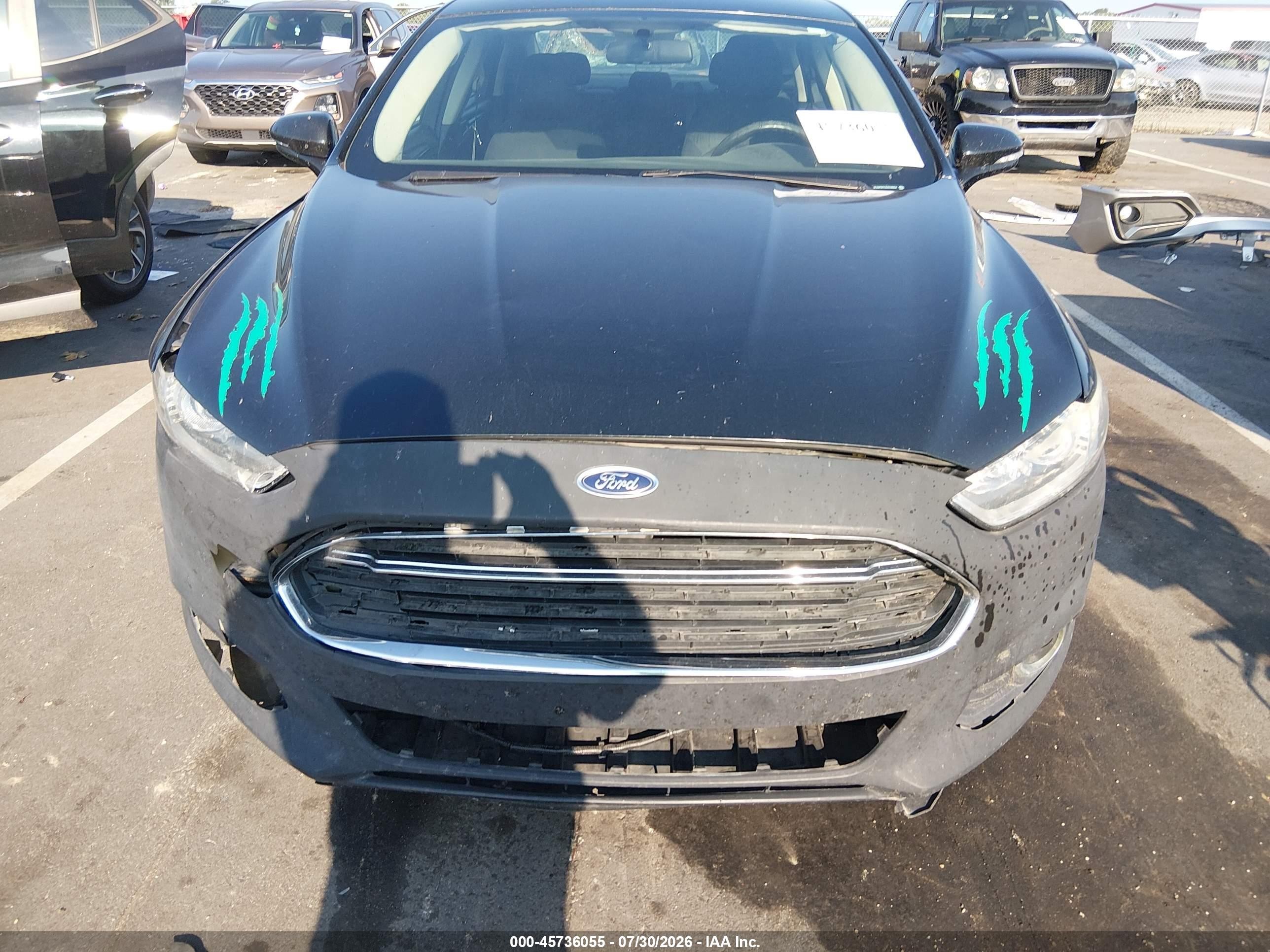 2014 Ford Fusion Se Черный vin: 3FA6P0H7XER238894