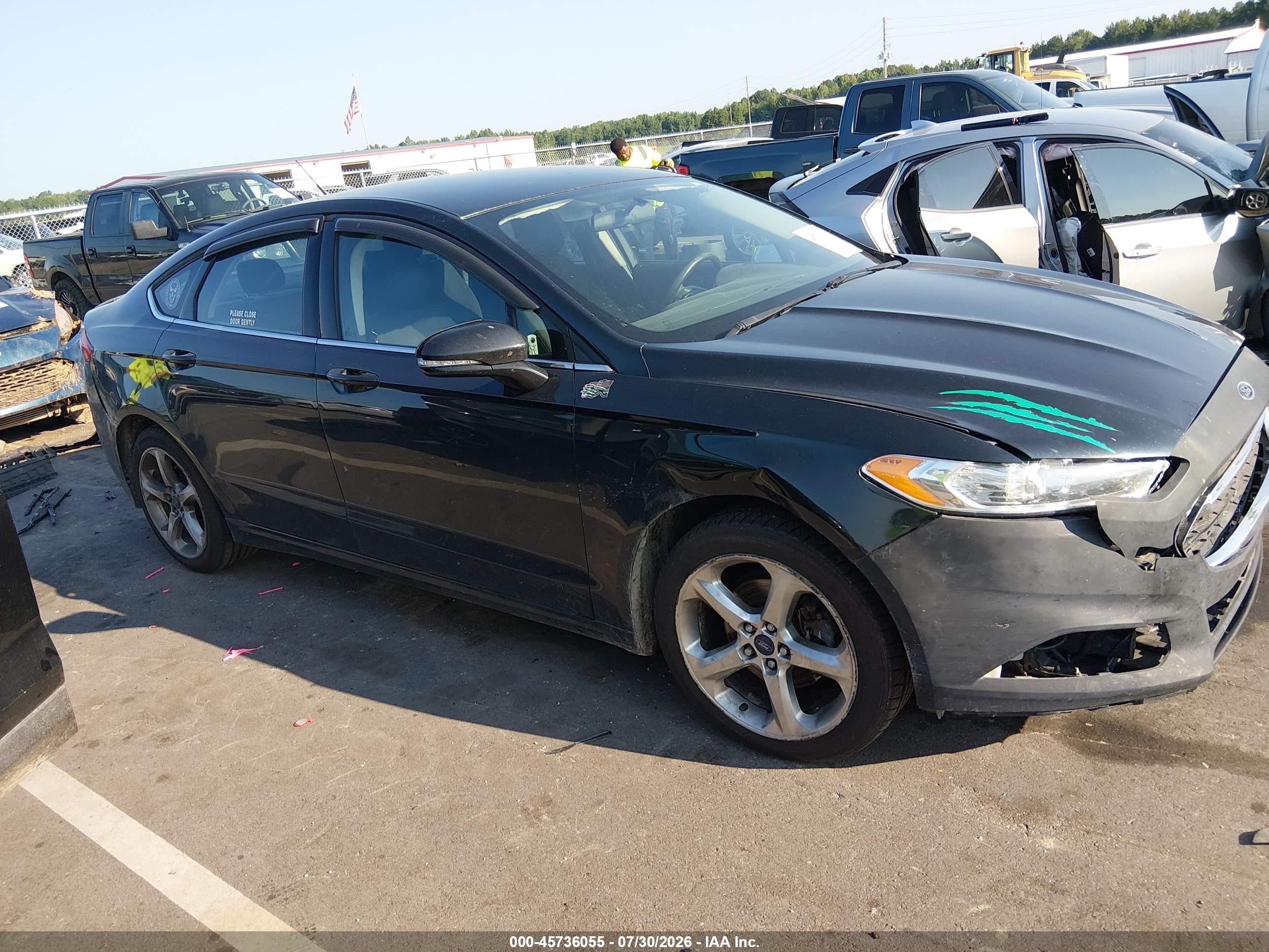 2014 Ford Fusion Se Черный vin: 3FA6P0H7XER238894