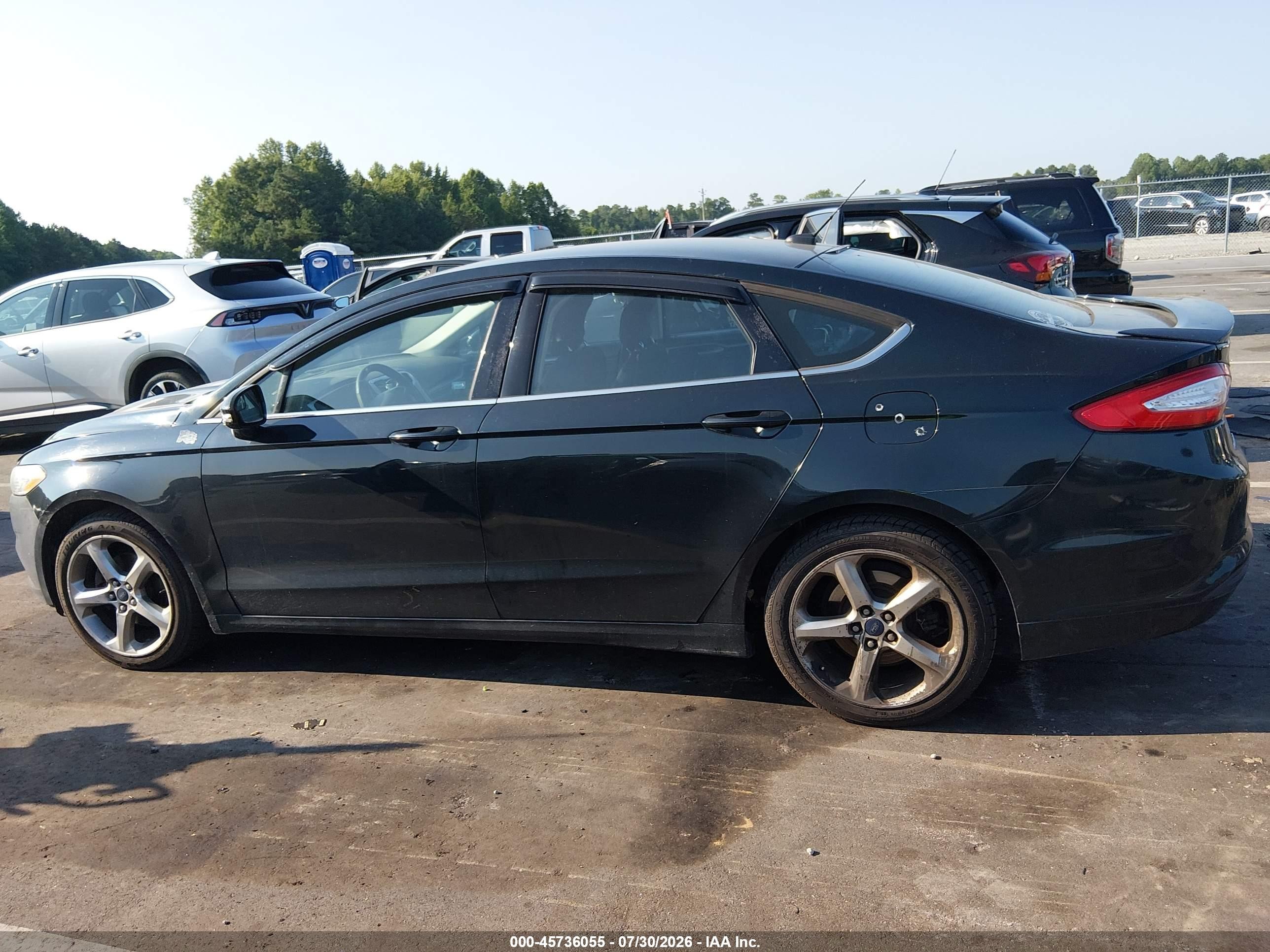 2014 Ford Fusion Se Черный vin: 3FA6P0H7XER238894