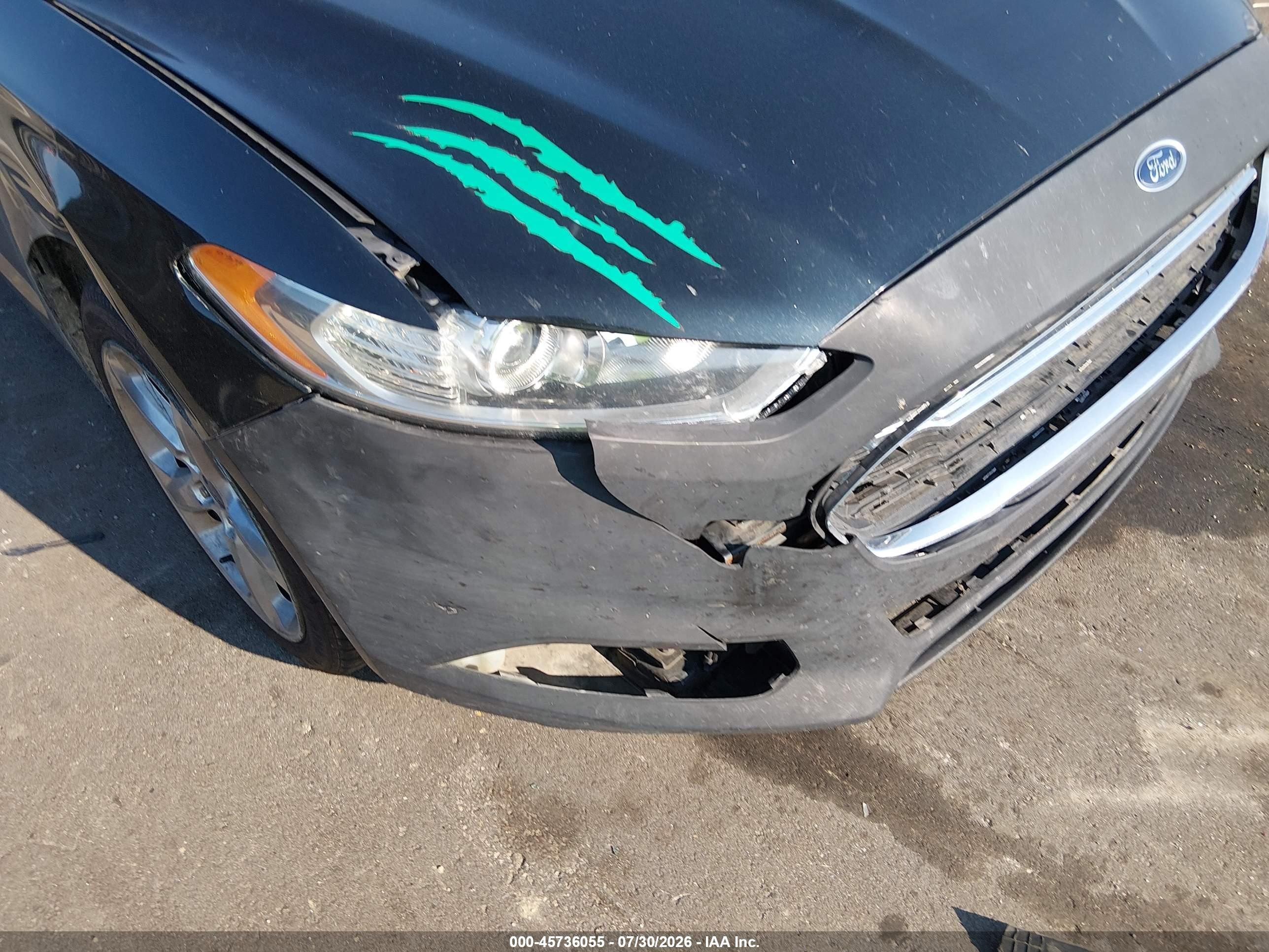 2014 Ford Fusion Se Черный vin: 3FA6P0H7XER238894