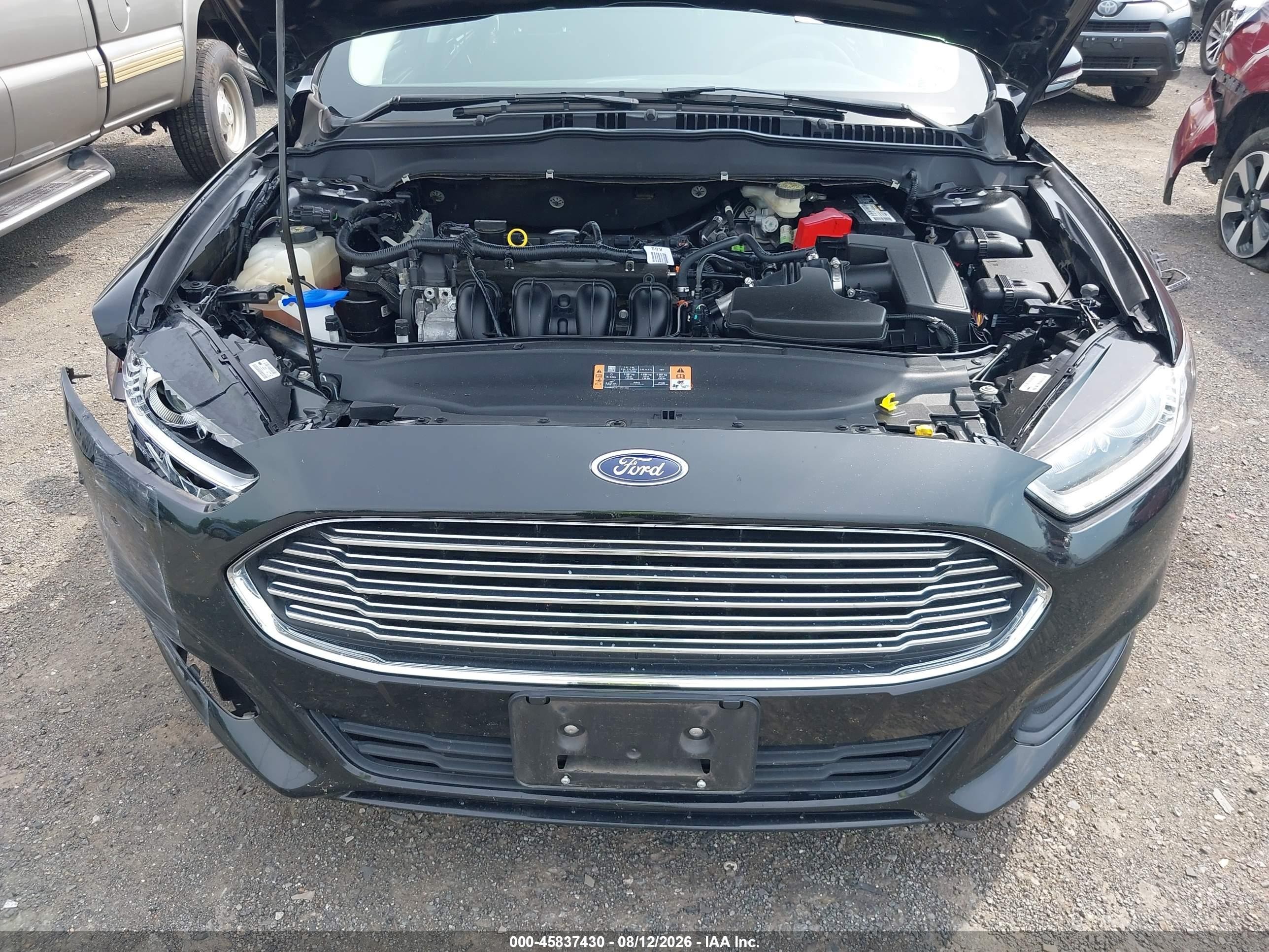 2014 Ford Fusion Se Black vin: 3FA6P0H7XER286055