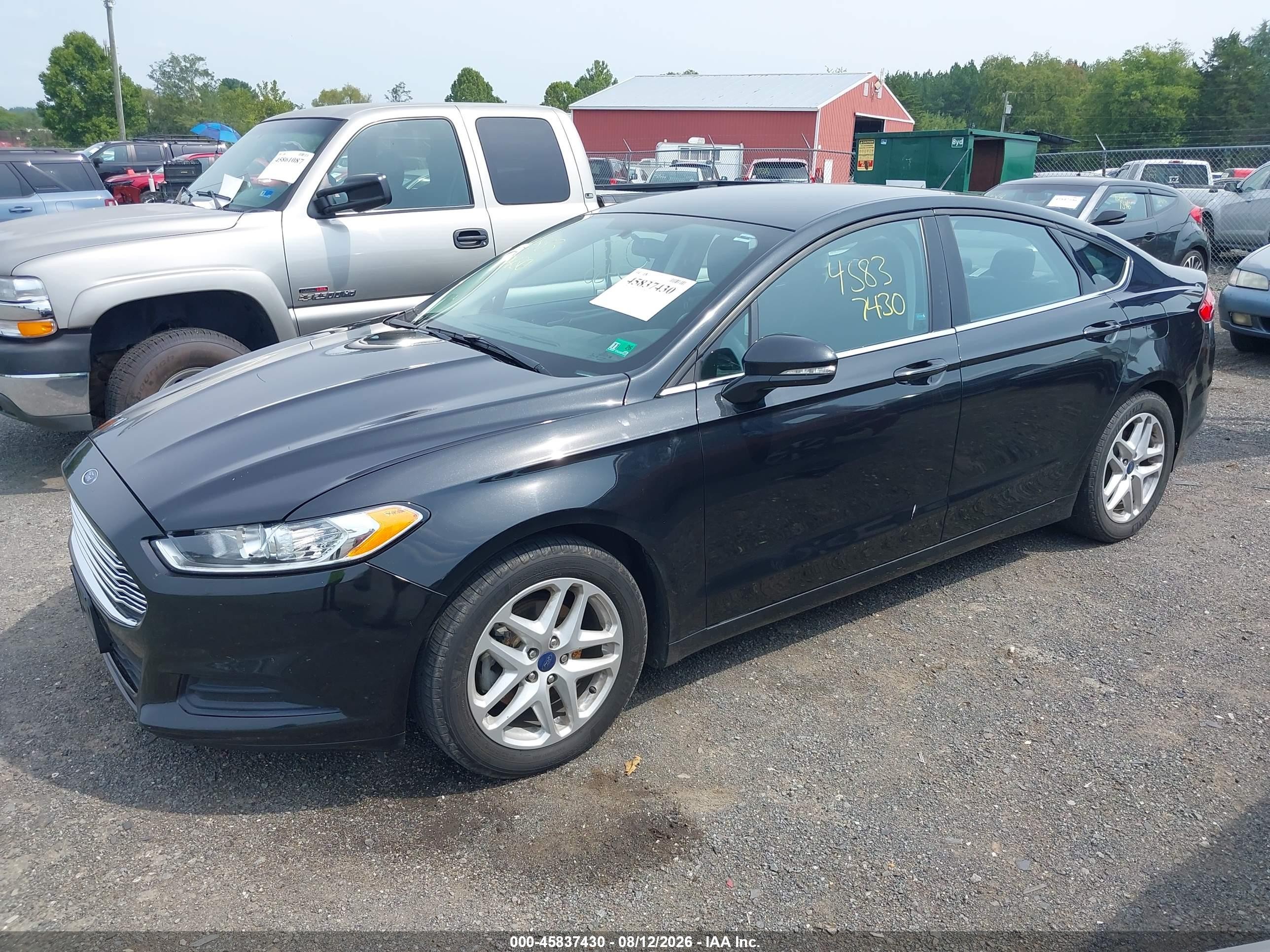 2014 Ford Fusion Se Black vin: 3FA6P0H7XER286055