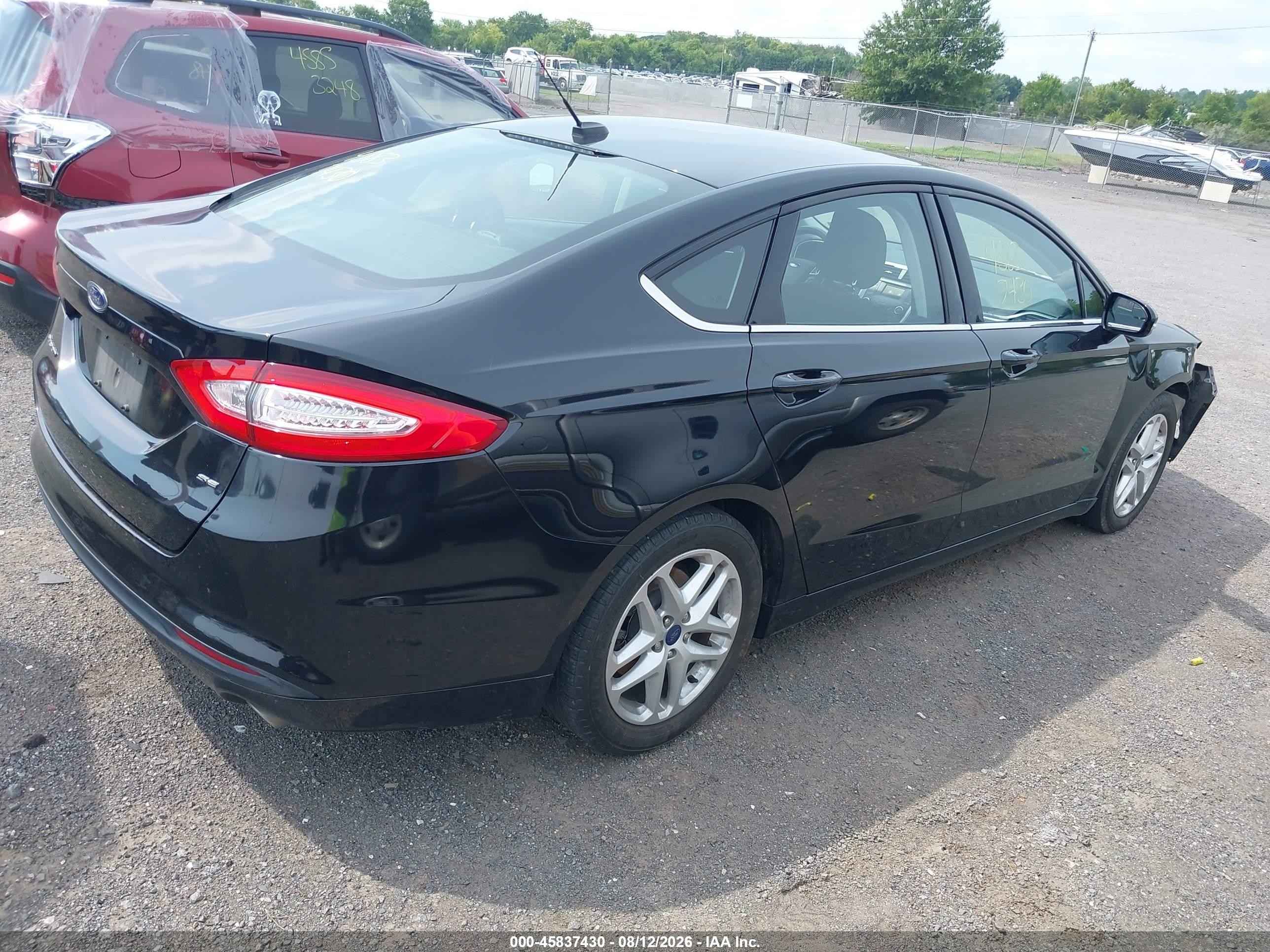 2014 Ford Fusion Se Black vin: 3FA6P0H7XER286055