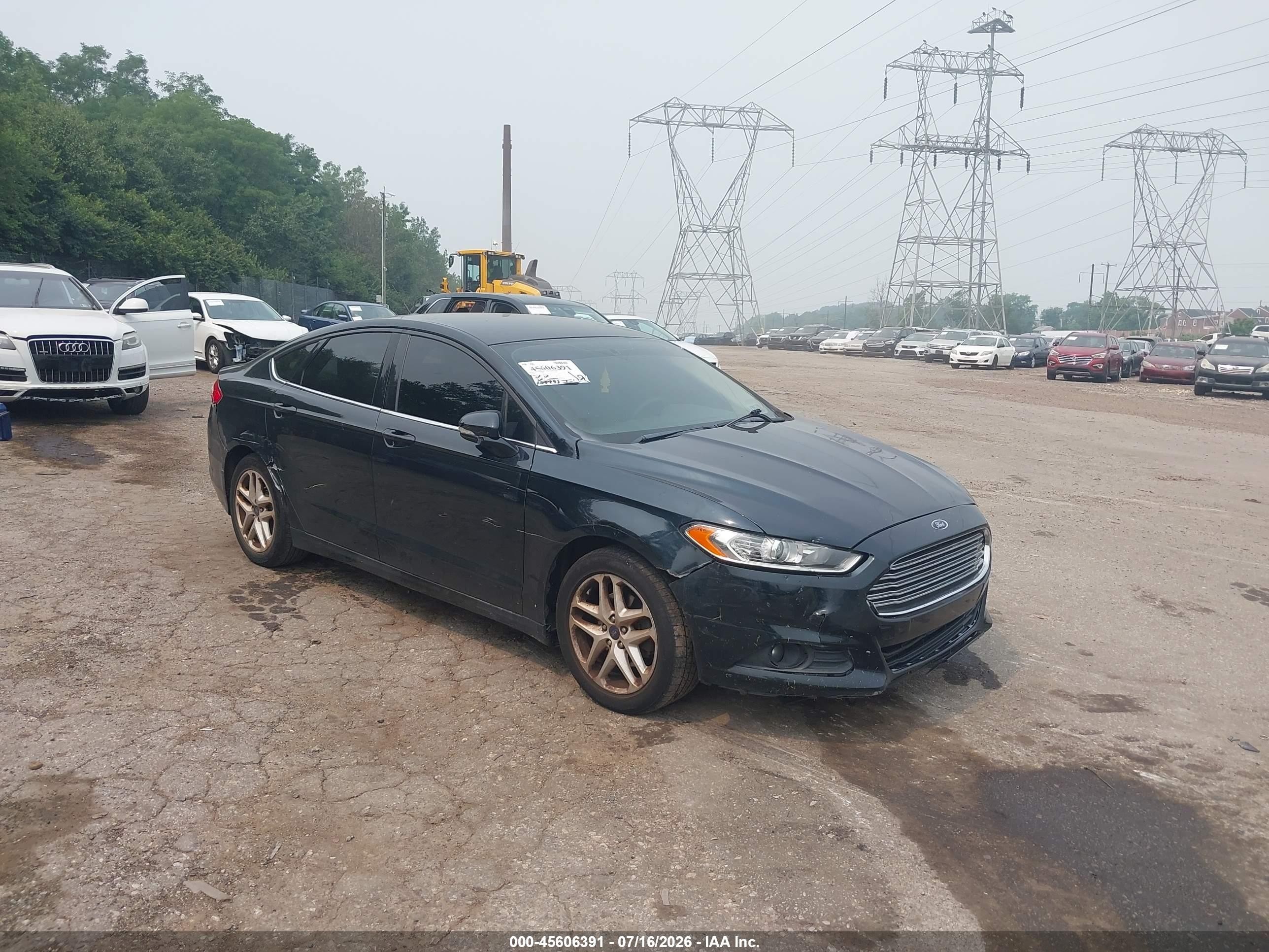 2014 Ford Fusion Se Black vin: 3FA6P0H7XER348540