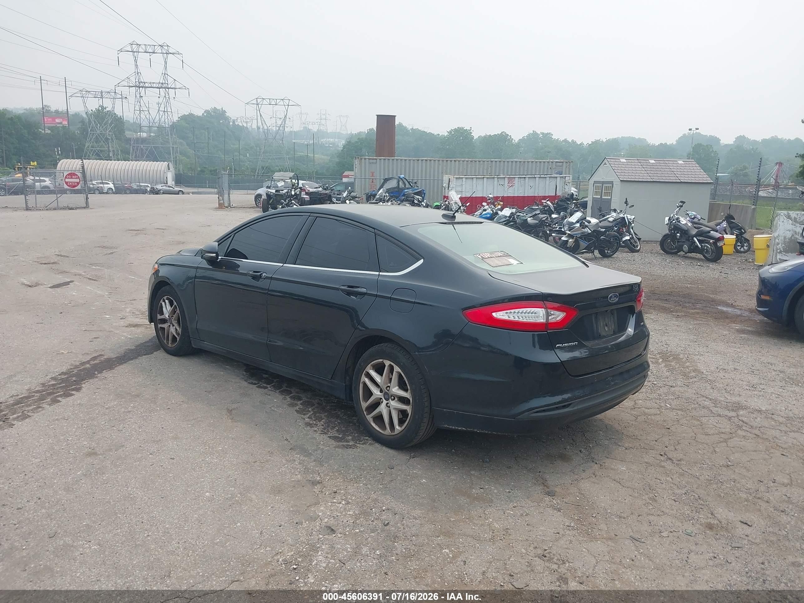 2014 Ford Fusion Se Black vin: 3FA6P0H7XER348540