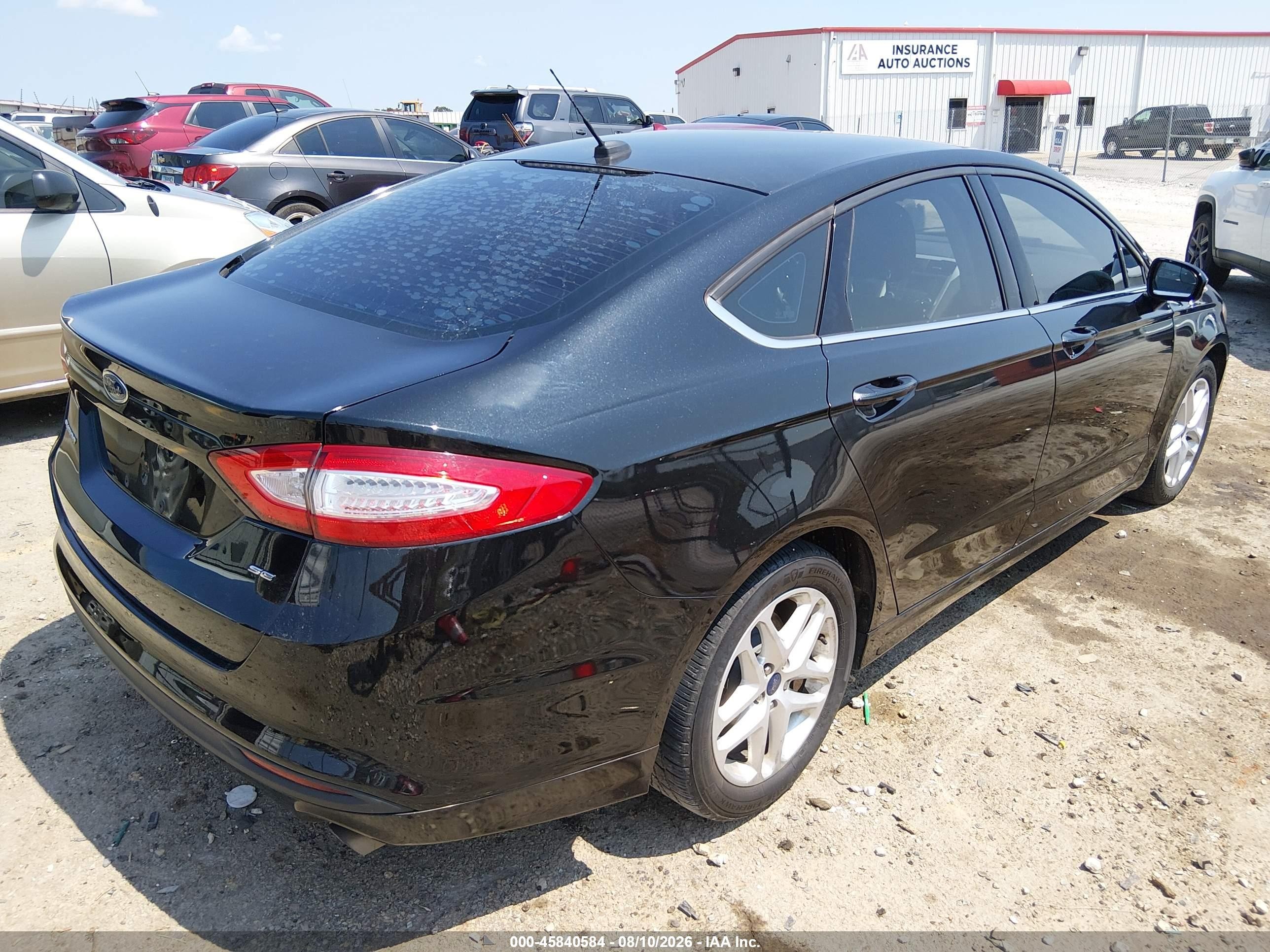 2014 Ford Fusion Se Black vin: 3FA6P0H7XER355679
