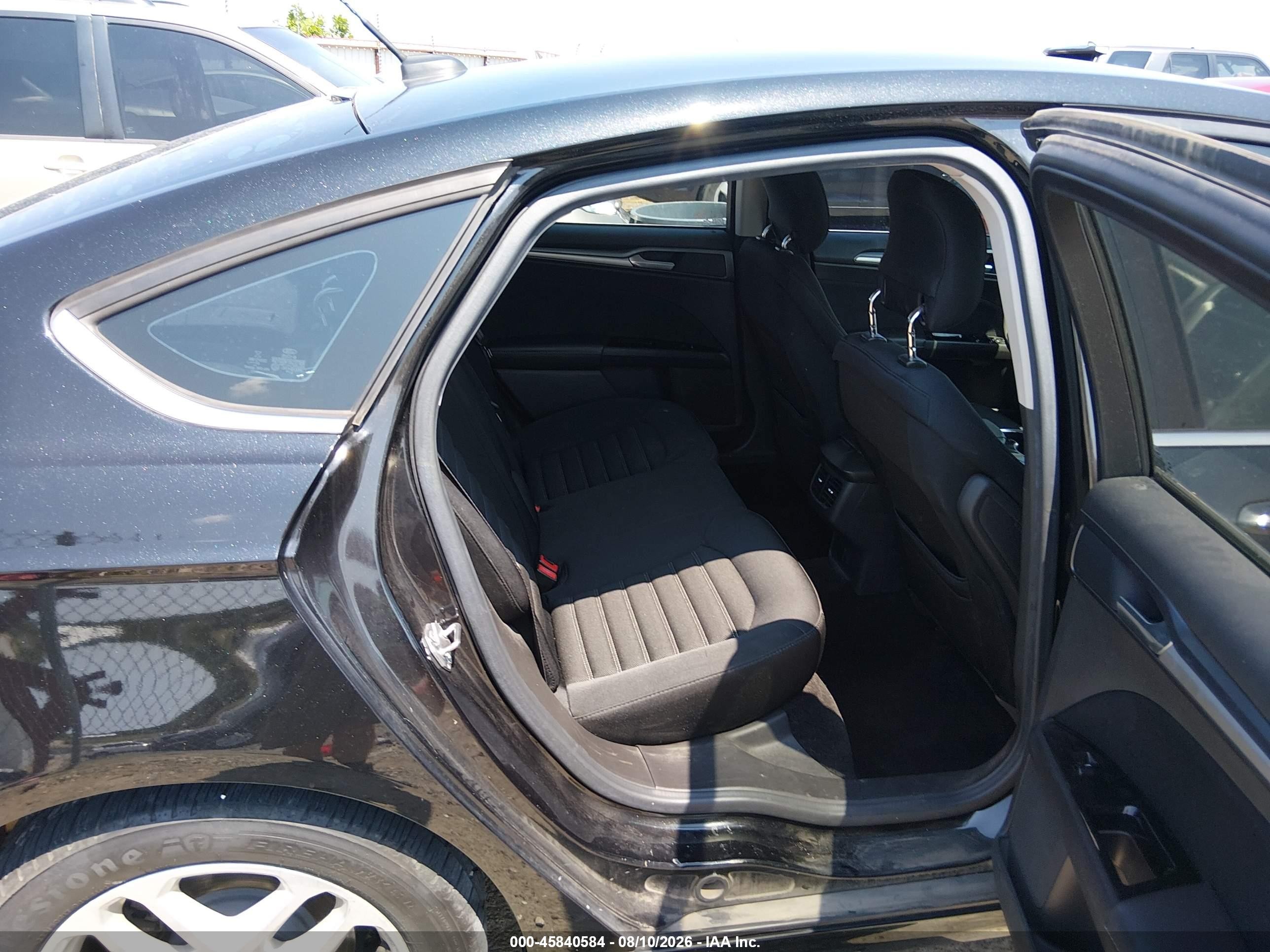 2014 Ford Fusion Se Black vin: 3FA6P0H7XER355679