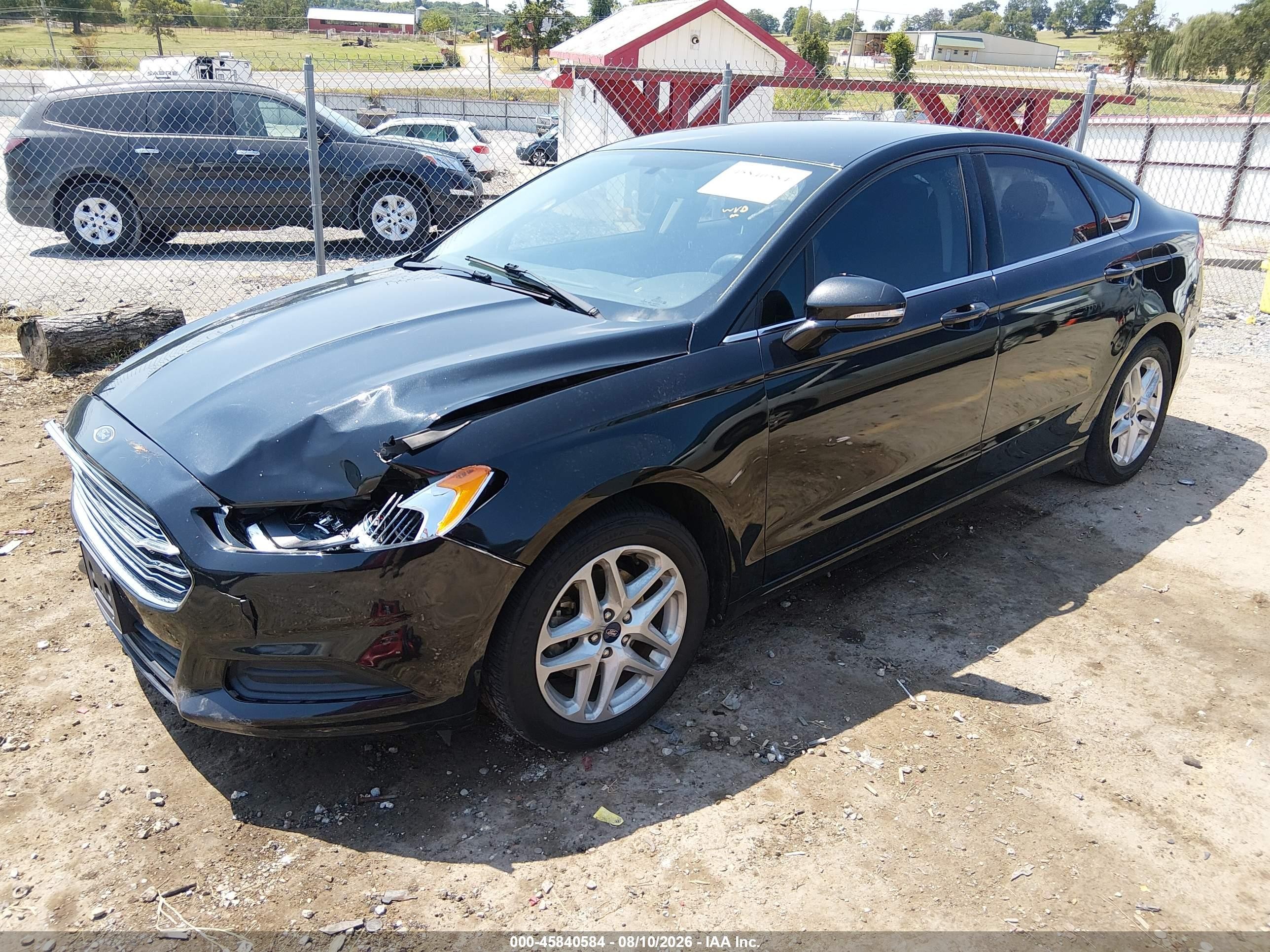 2014 Ford Fusion Se Black vin: 3FA6P0H7XER355679