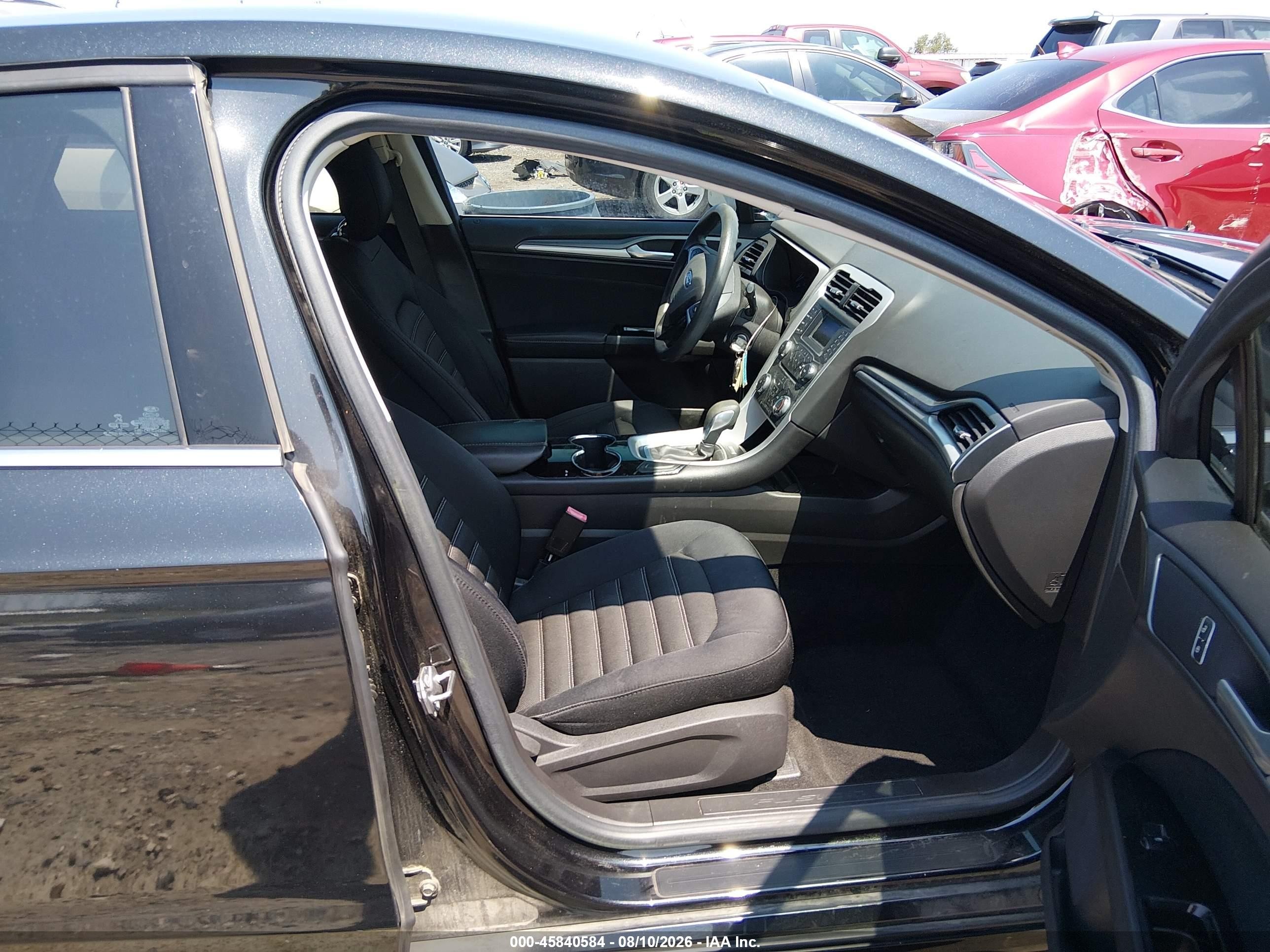 2014 Ford Fusion Se Black vin: 3FA6P0H7XER355679