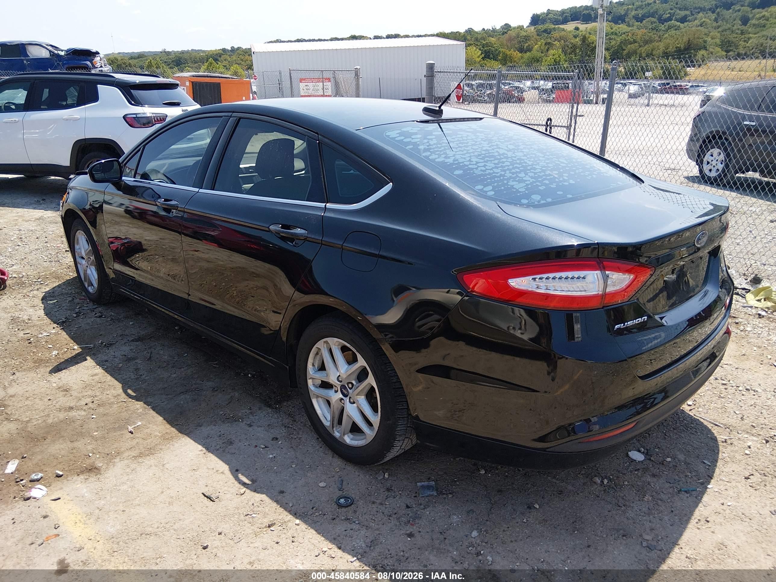 2014 Ford Fusion Se Black vin: 3FA6P0H7XER355679