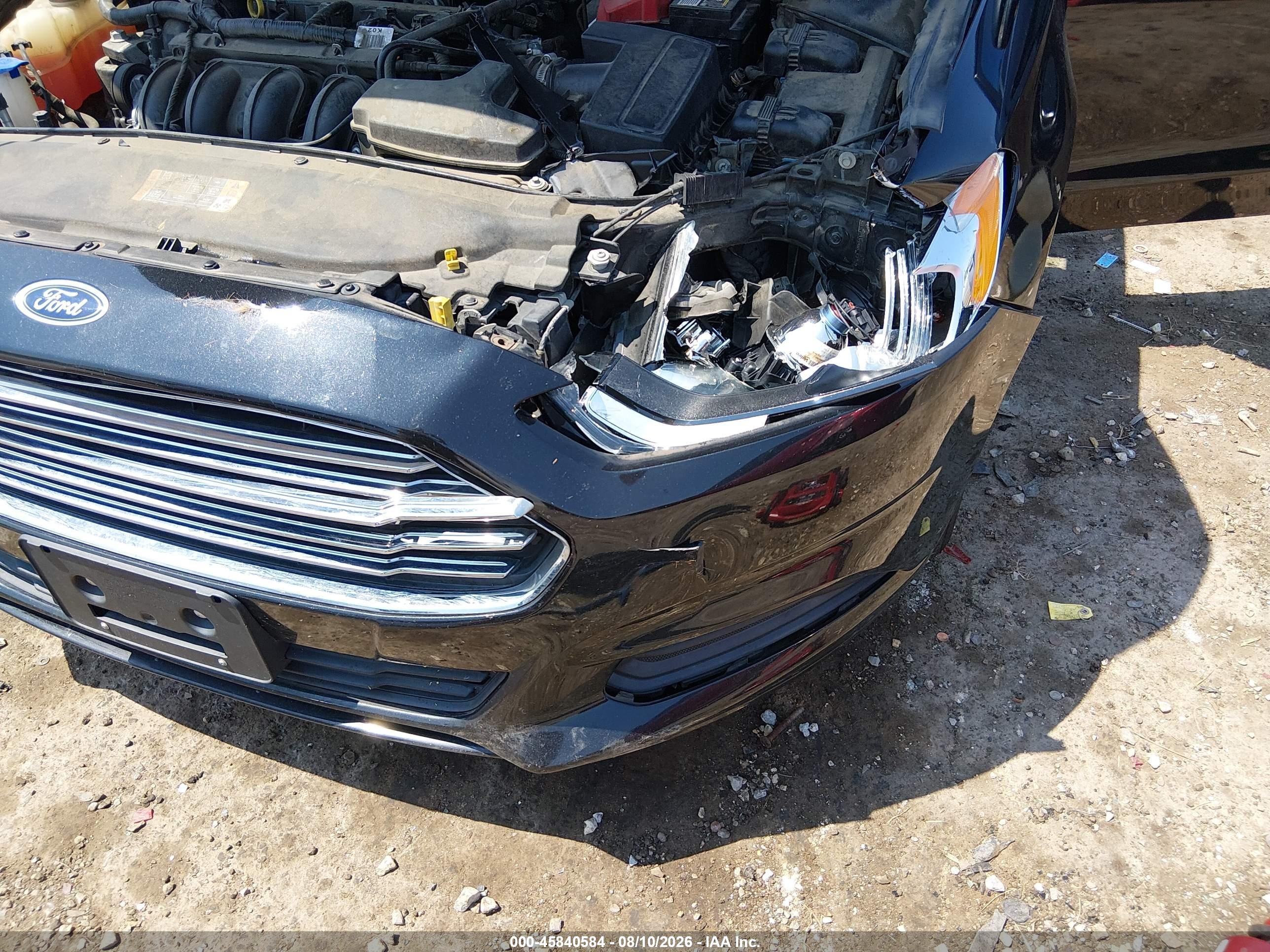 2014 Ford Fusion Se Black vin: 3FA6P0H7XER355679