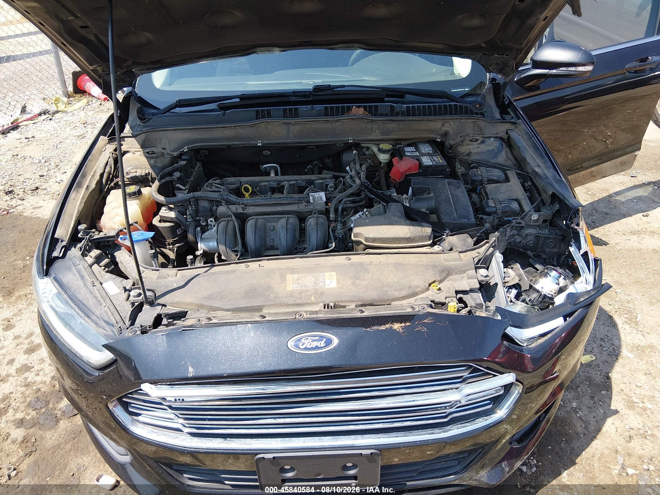 2014 Ford Fusion Se Black vin: 3FA6P0H7XER355679