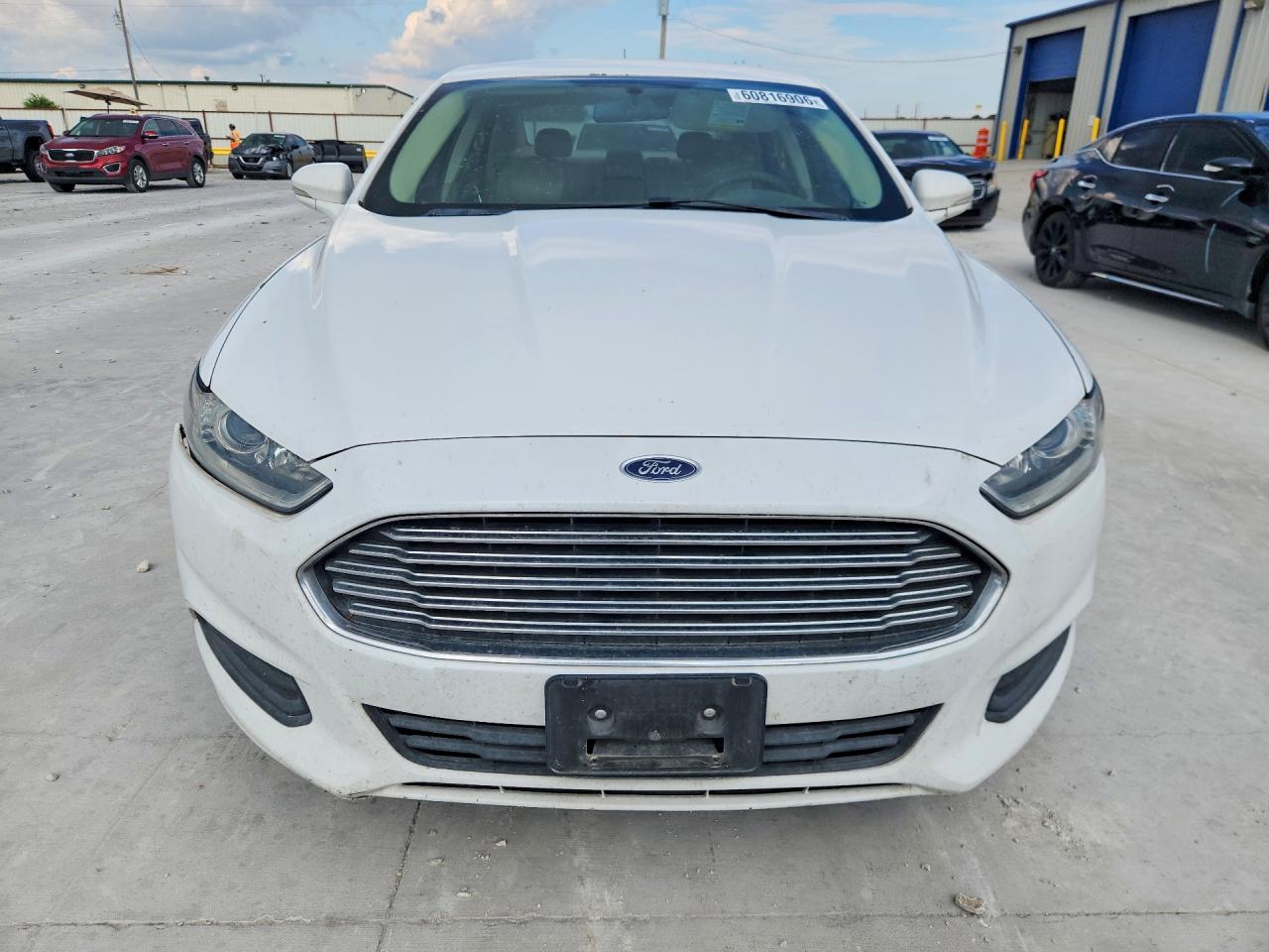 2014 Ford Fusion Se White vin: 3FA6P0H7XER357691